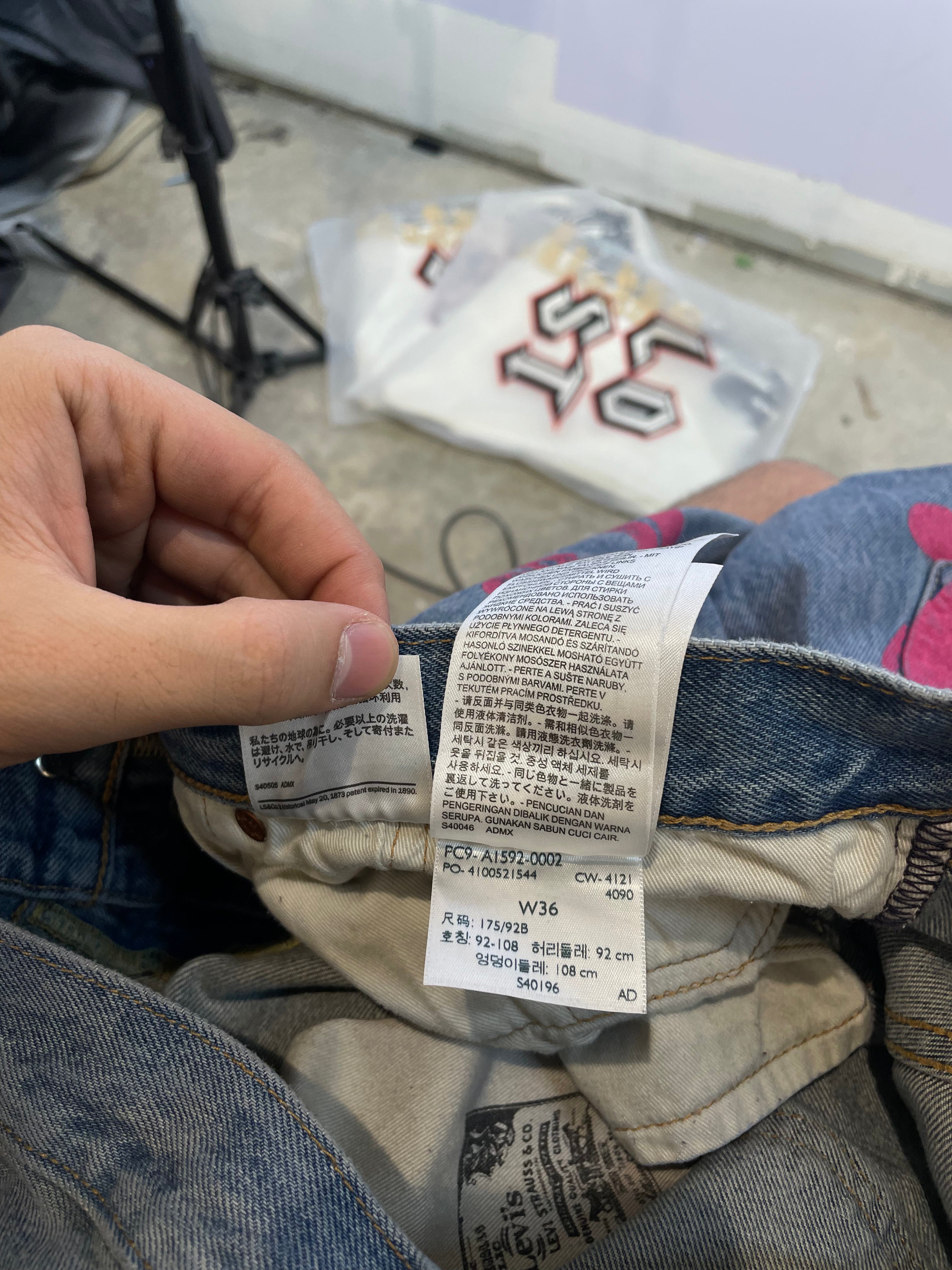Denim Tears Jeans Light Wash BSTROY Used 36
