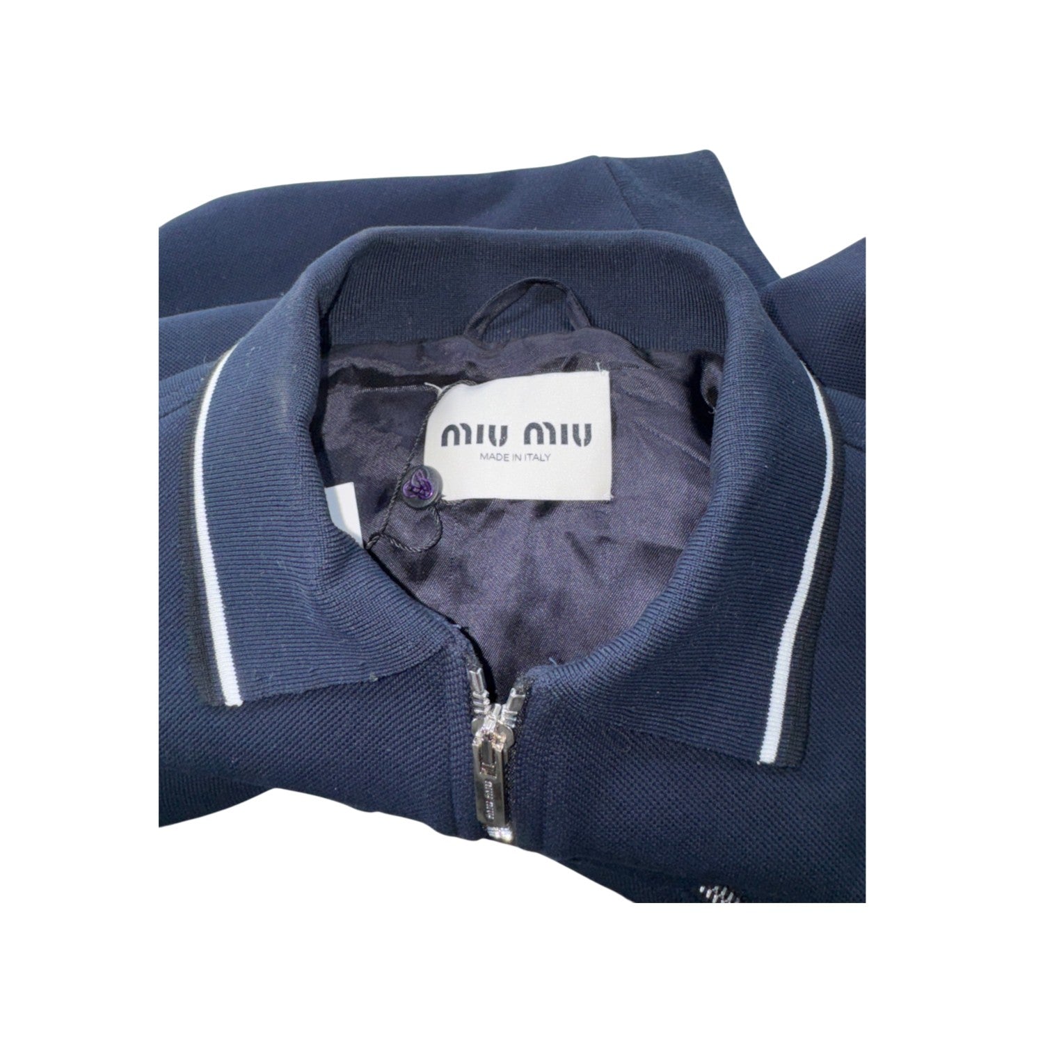 Miu Miu Navy & White Track Jacket