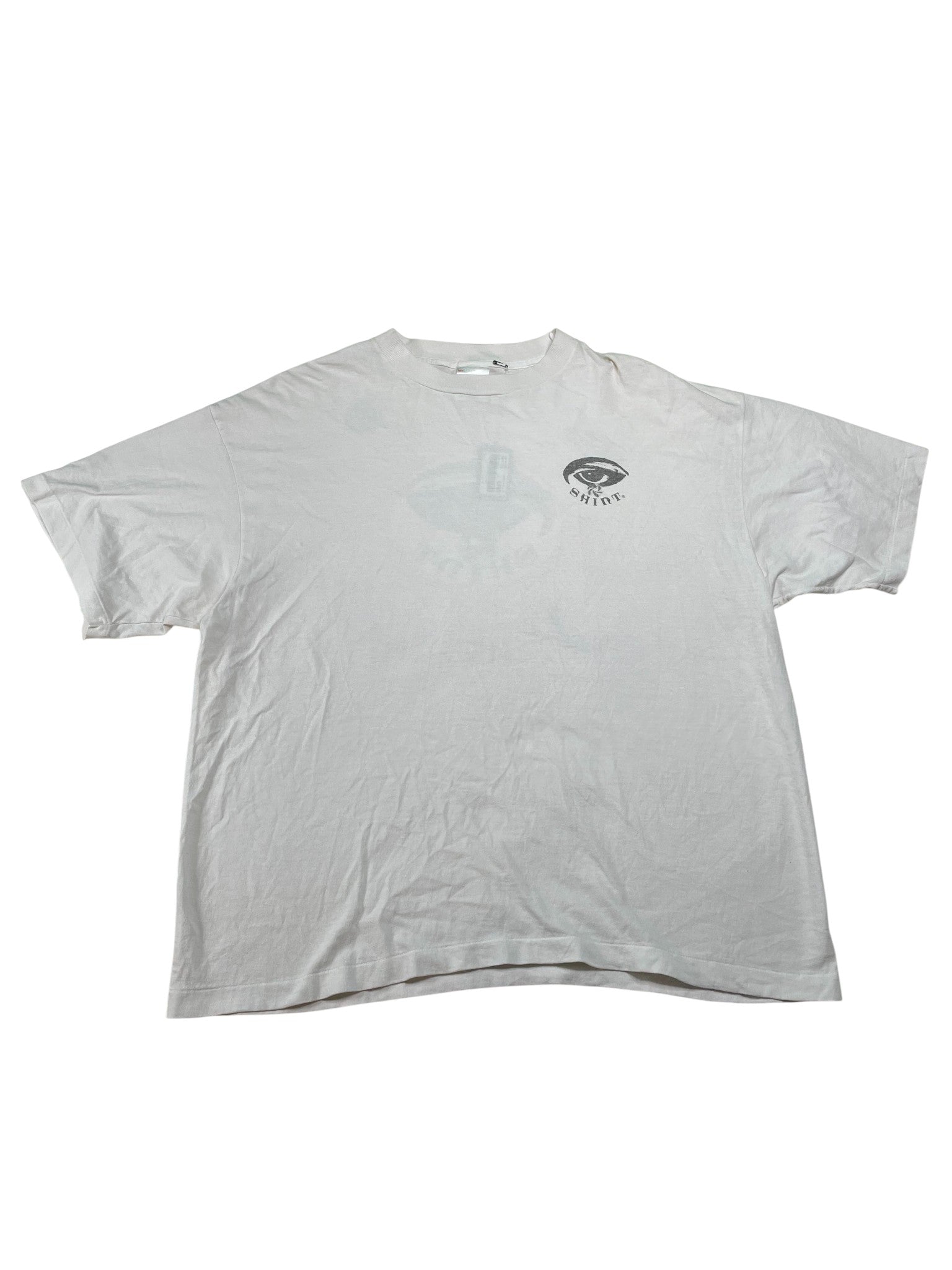Saint Michael White Global Frequency Tee