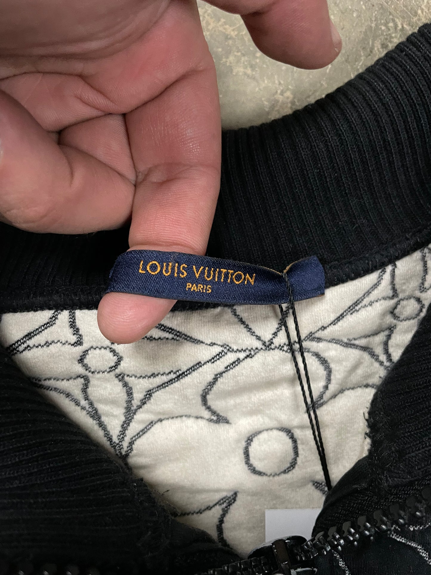 LV Monogram Black Jacket Large Used