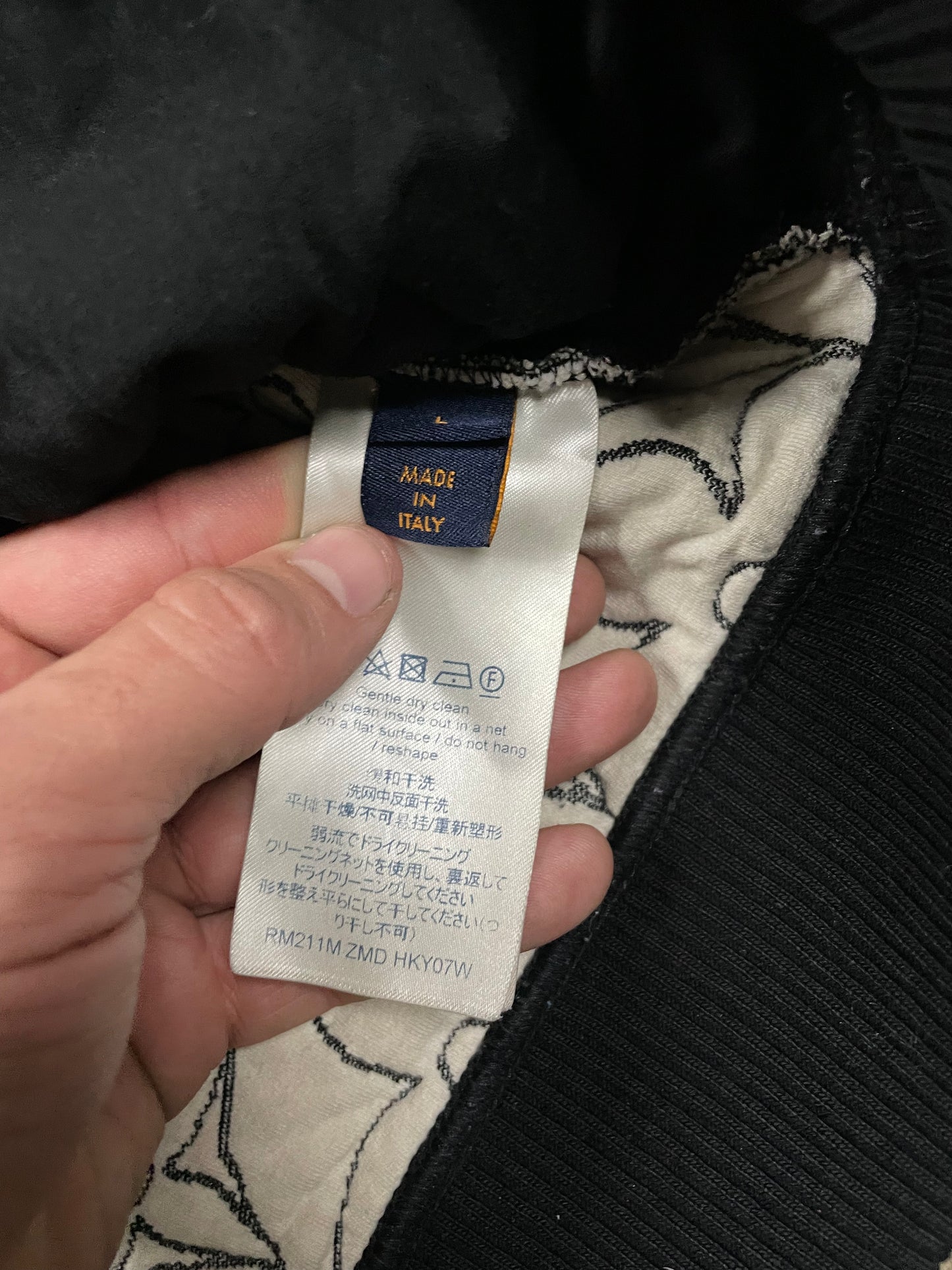 LV Monogram Black Jacket Large Used
