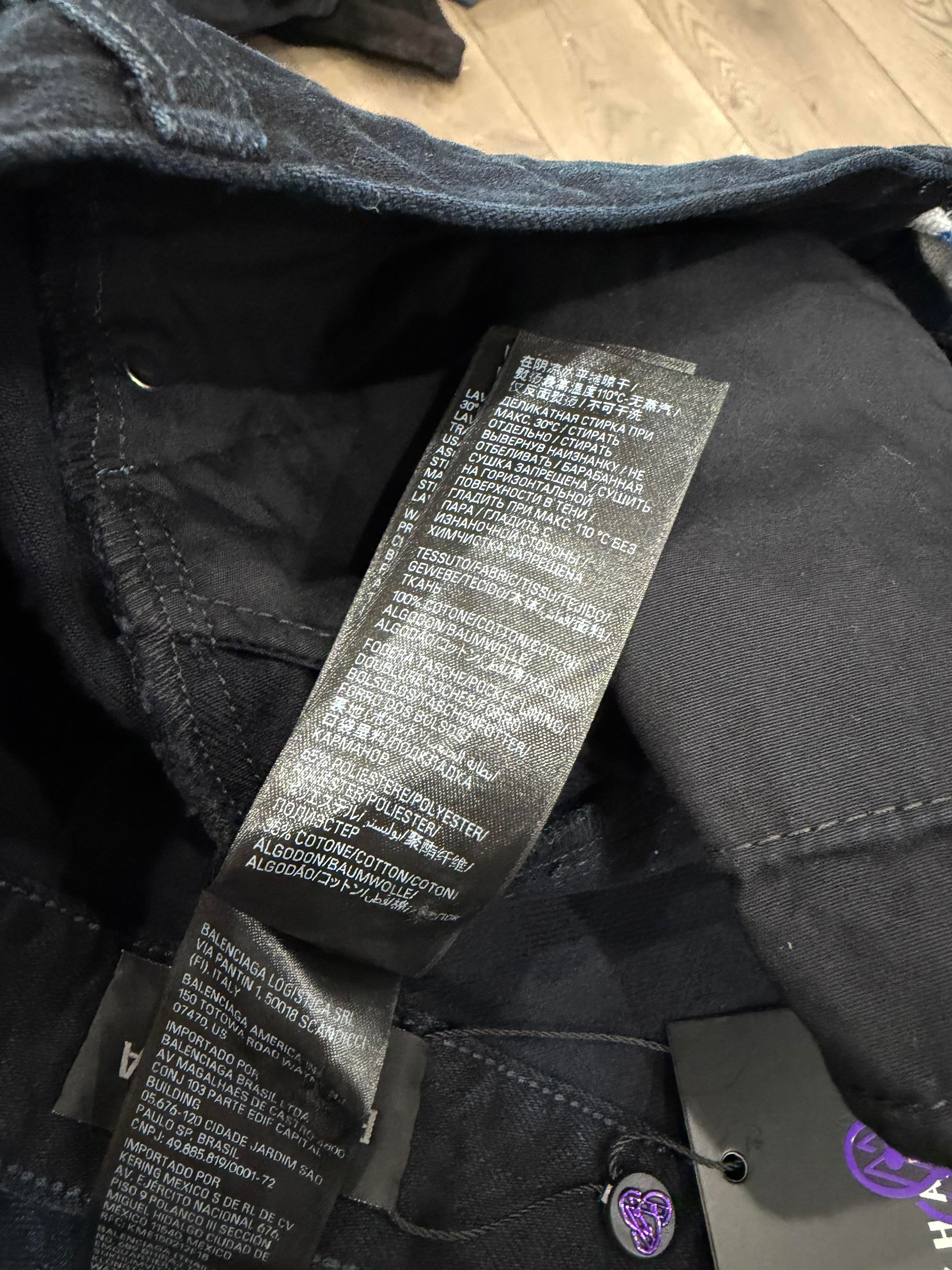 Balenciaga Blue Tie Dye Double Knee Jeans