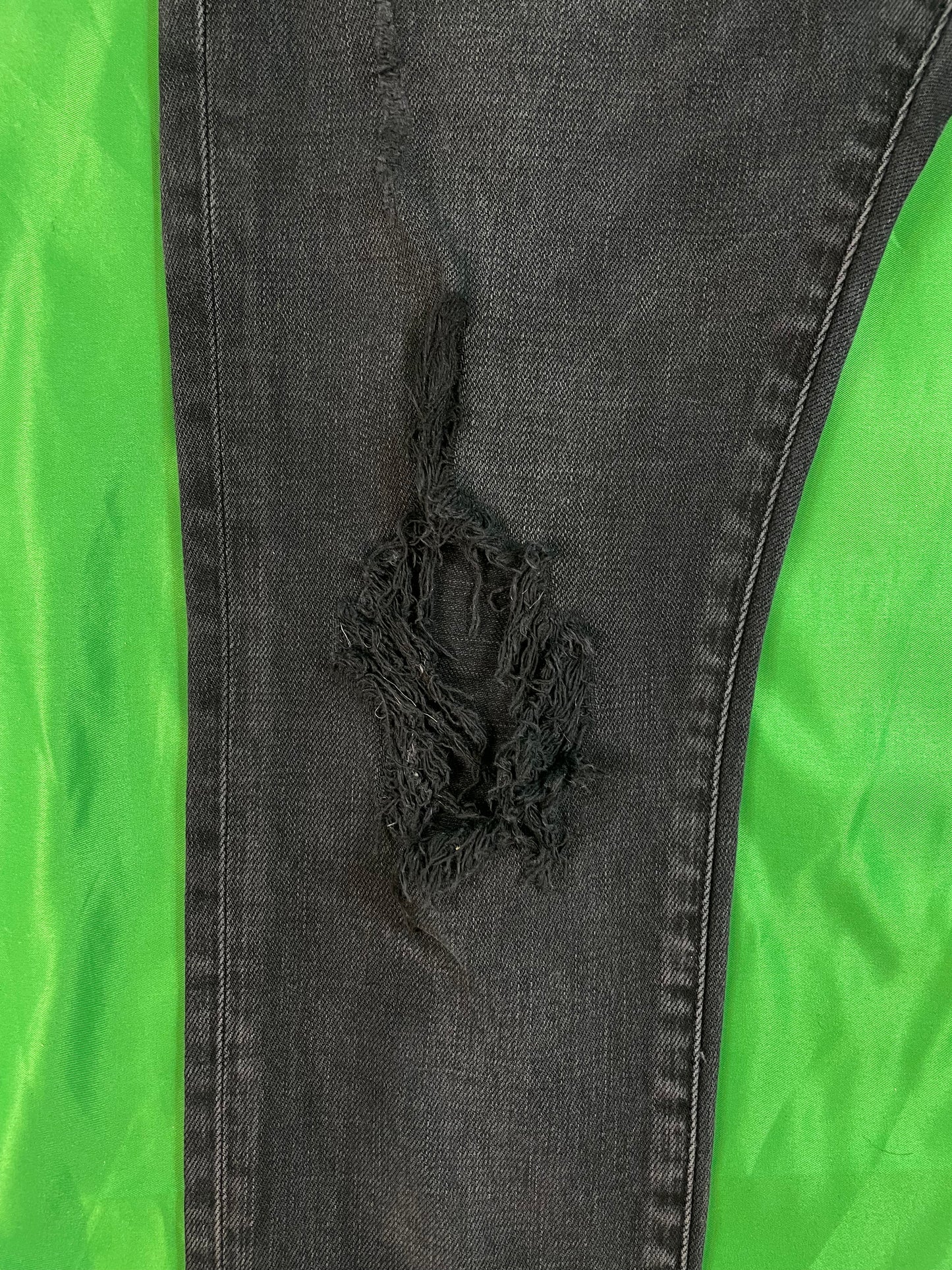 Purple Brand Ripped Black Jeans