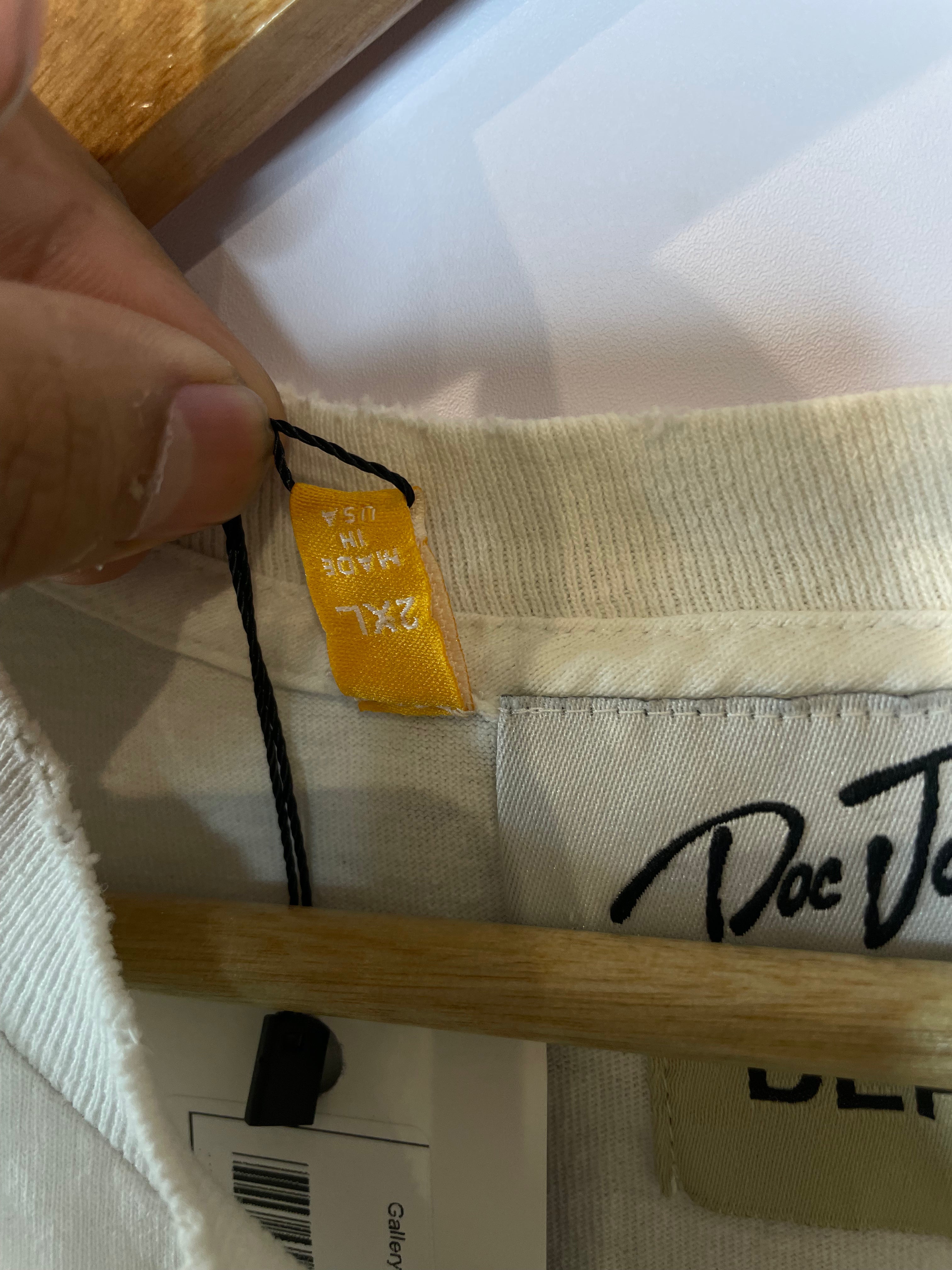 Gallery Dept Tee White Doc Johnson Pink Used XXL