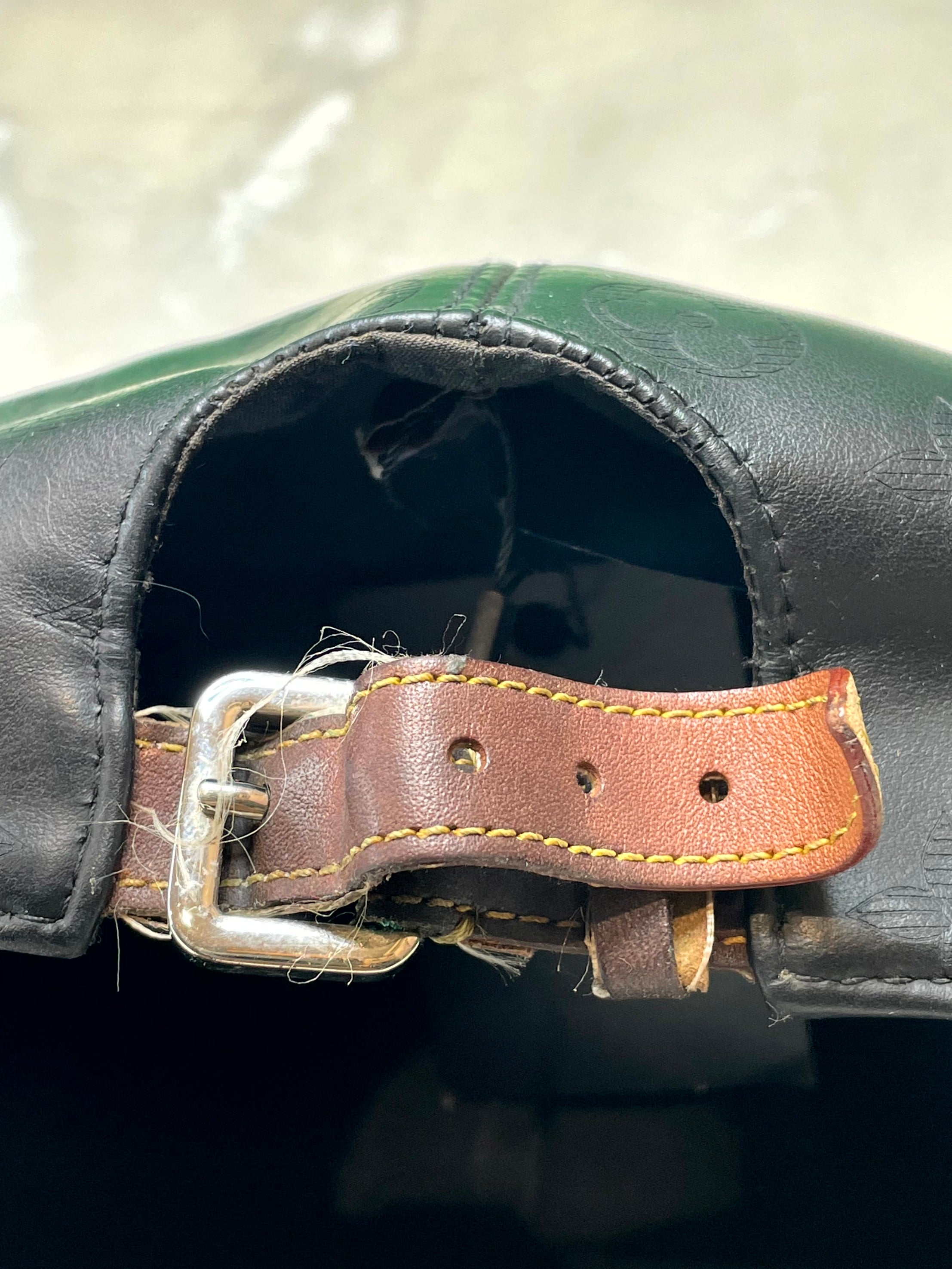 LV Monogram Leather Black Cap