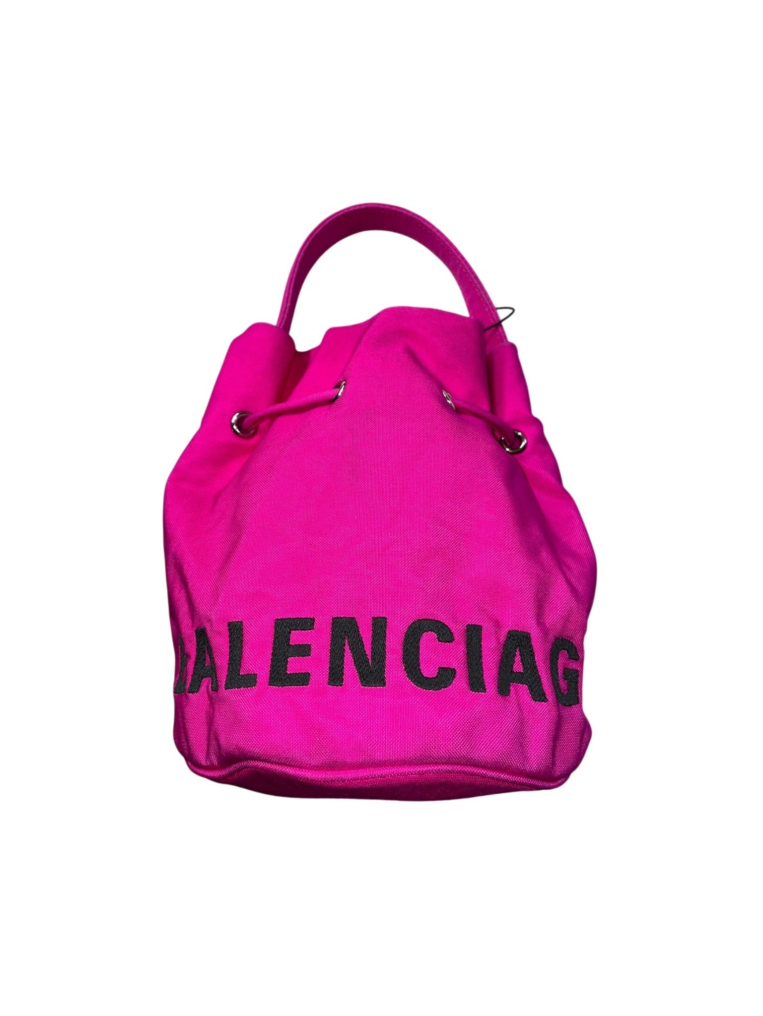 Balenciaga Hot Pink Bucket Bag