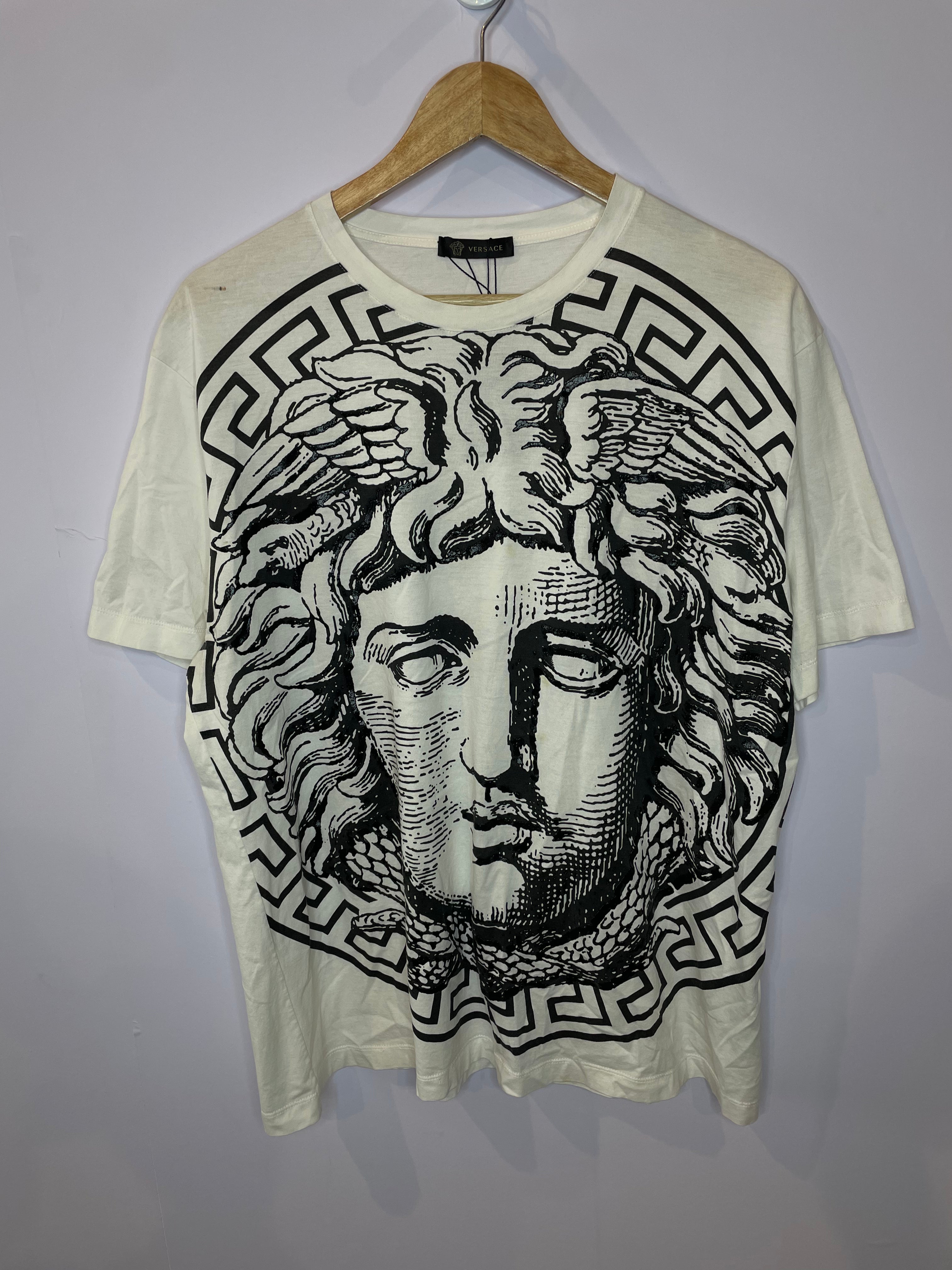 Versace Medusa Tee White Used XL