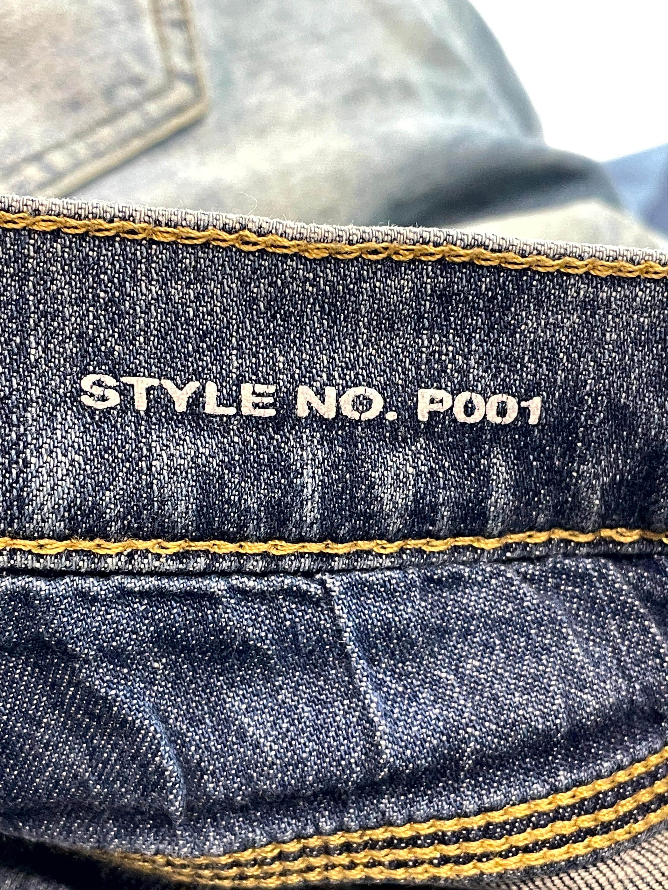 Purple Brand Knee Rip Dark Wash Jeans