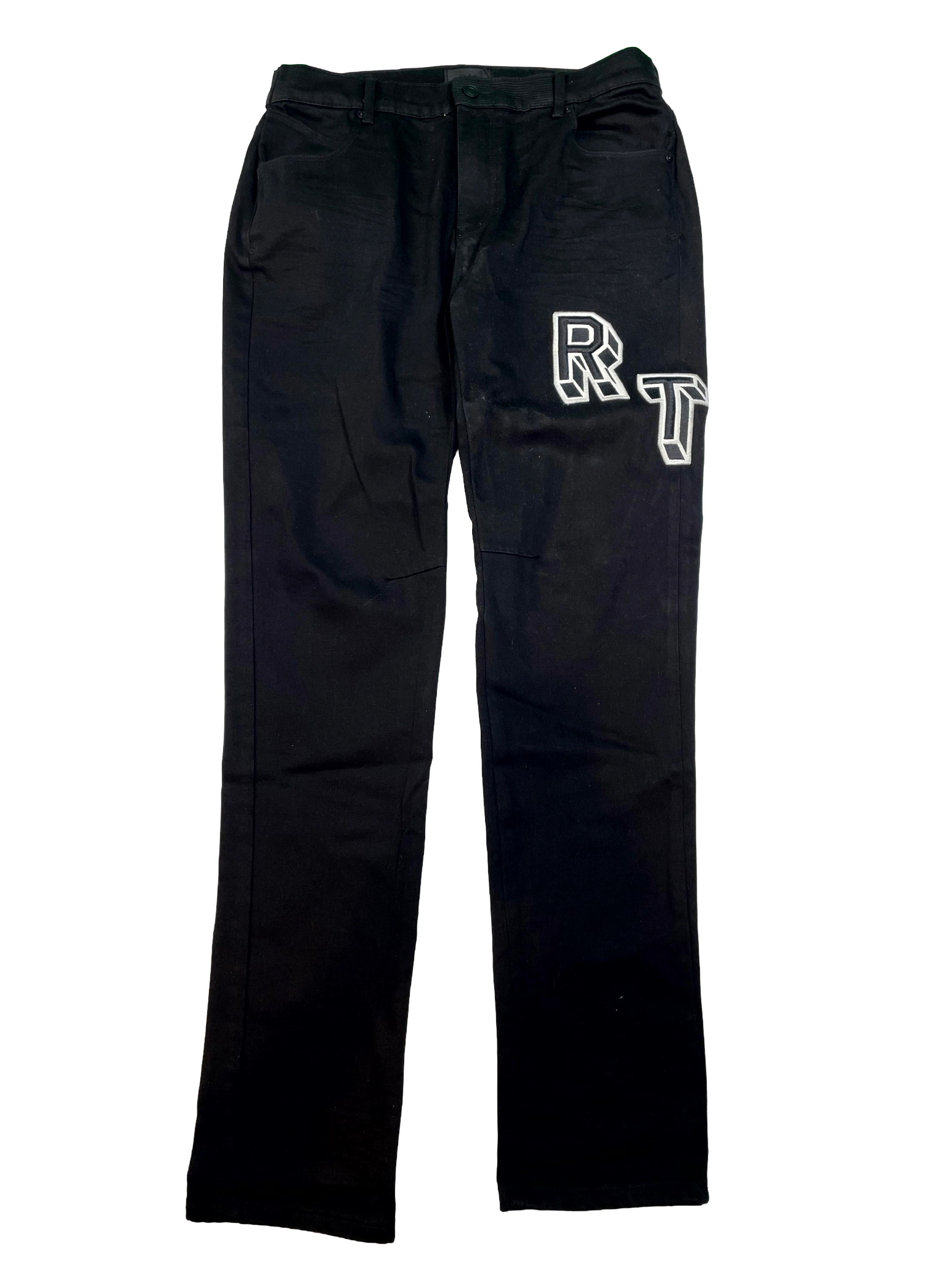 RTA Varsity Logo (Tailored 33) Black Jeans