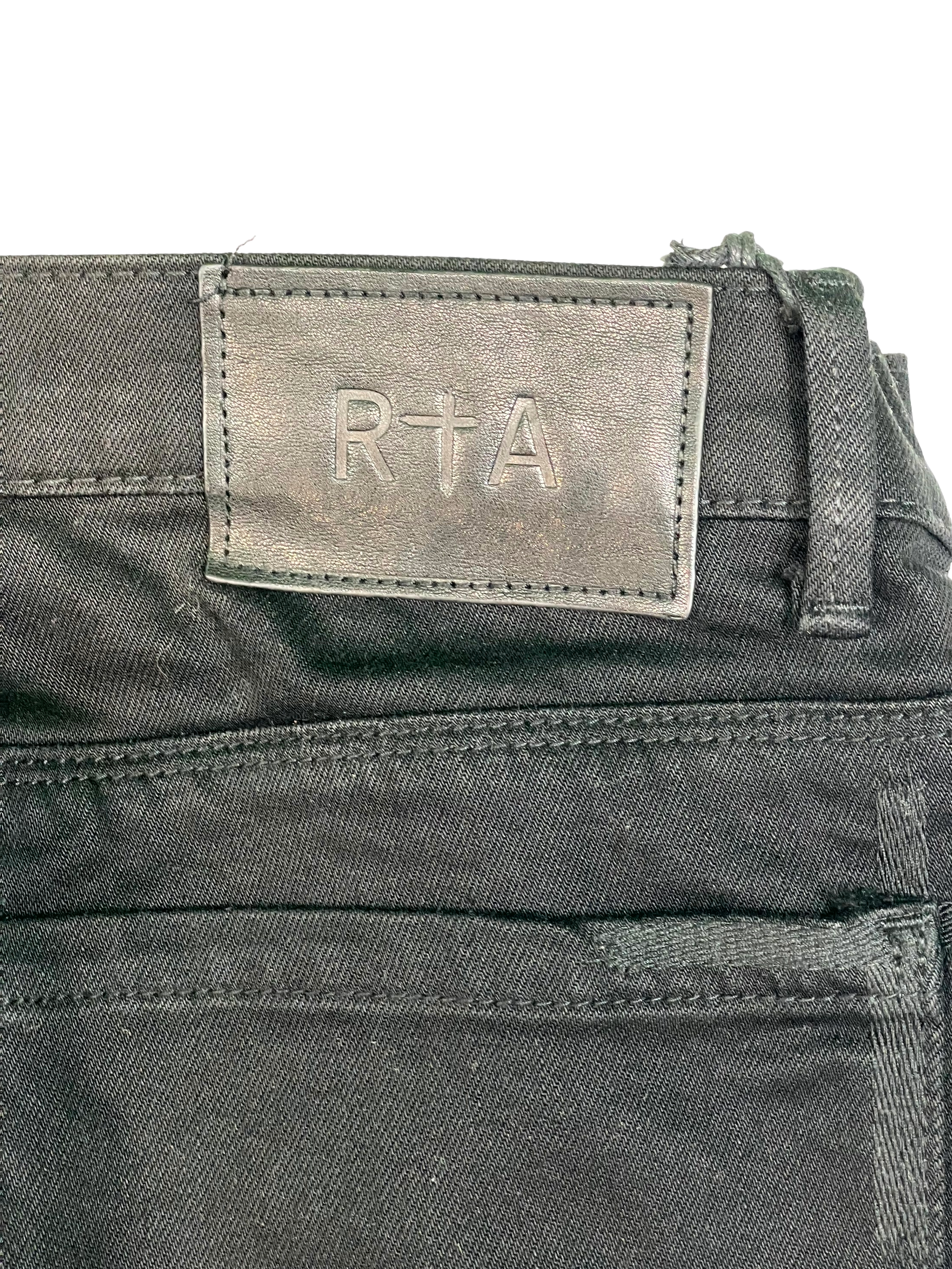 RTA Varsity Logo (Tailored 33) Black Jeans