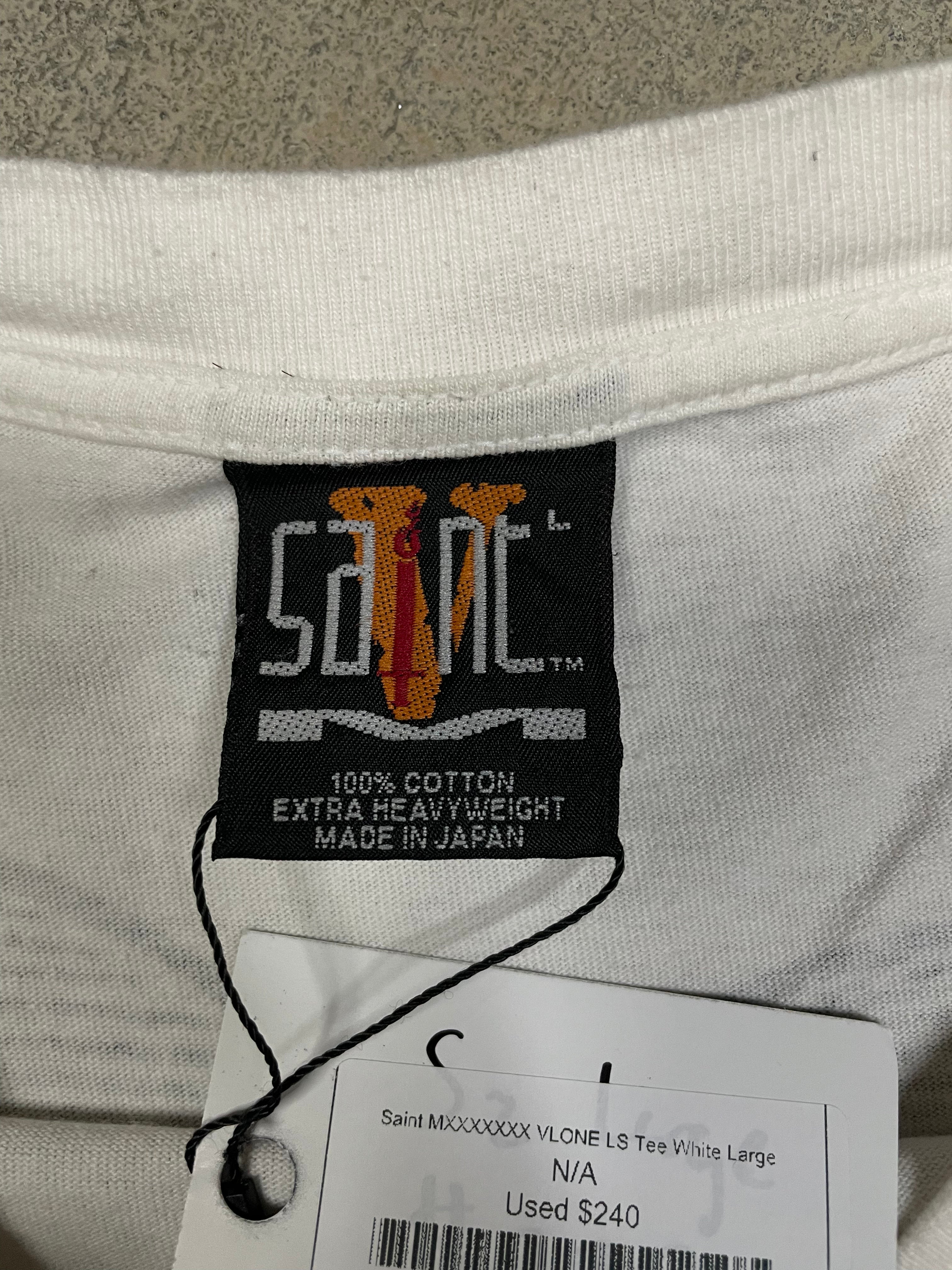 Saint MXXXXXXX VLONE No Cap LS Tee White