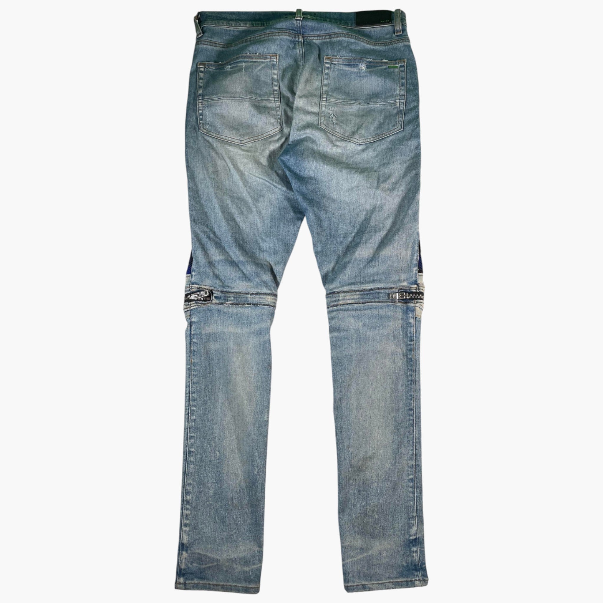 Amiri Mx2 Plaid Light Wash & Blue Jeans