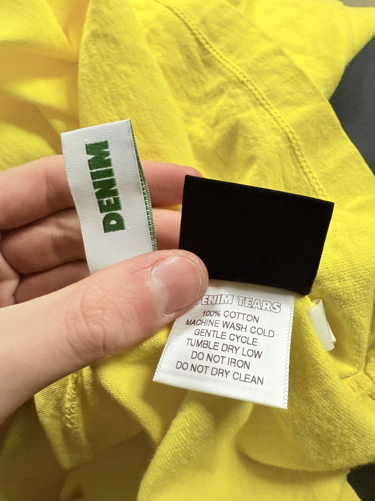 Denim Tears America Tee Yellow Used Small
