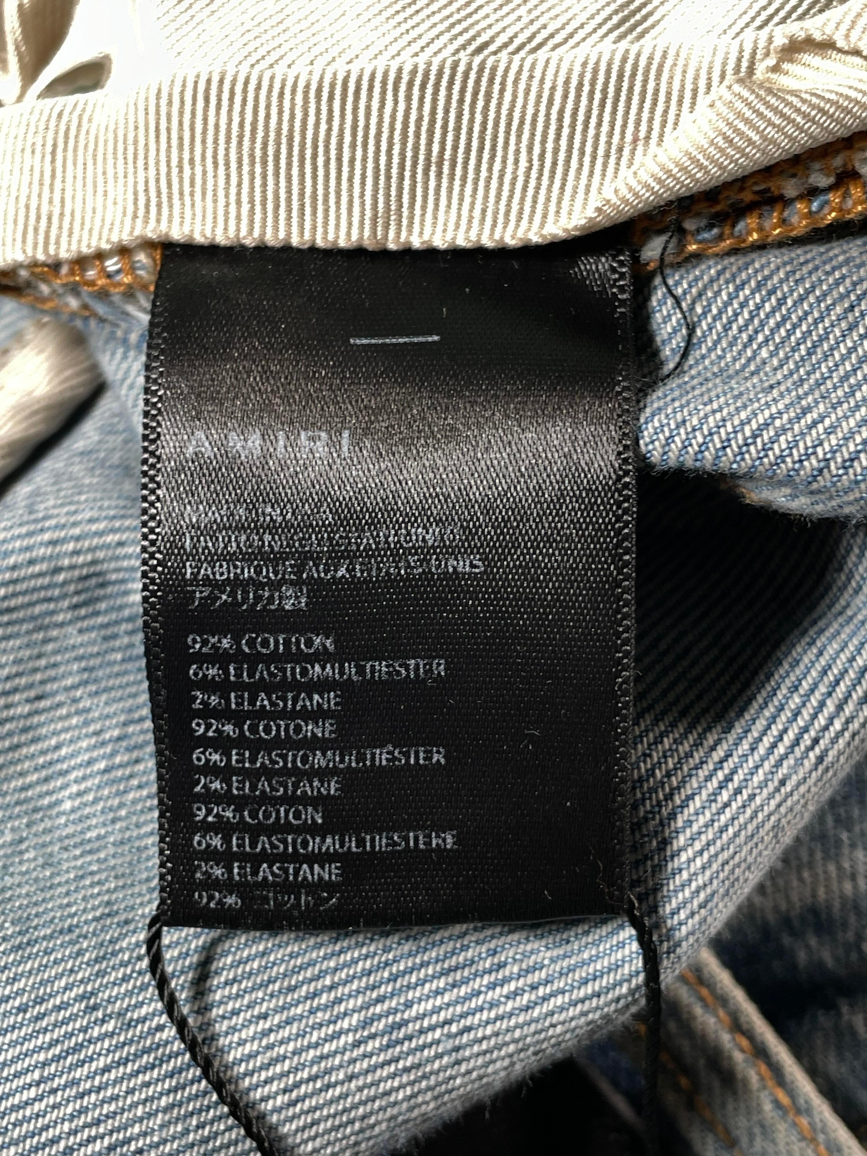 Amiri Mx2 Plaid Light Wash & Blue Jeans