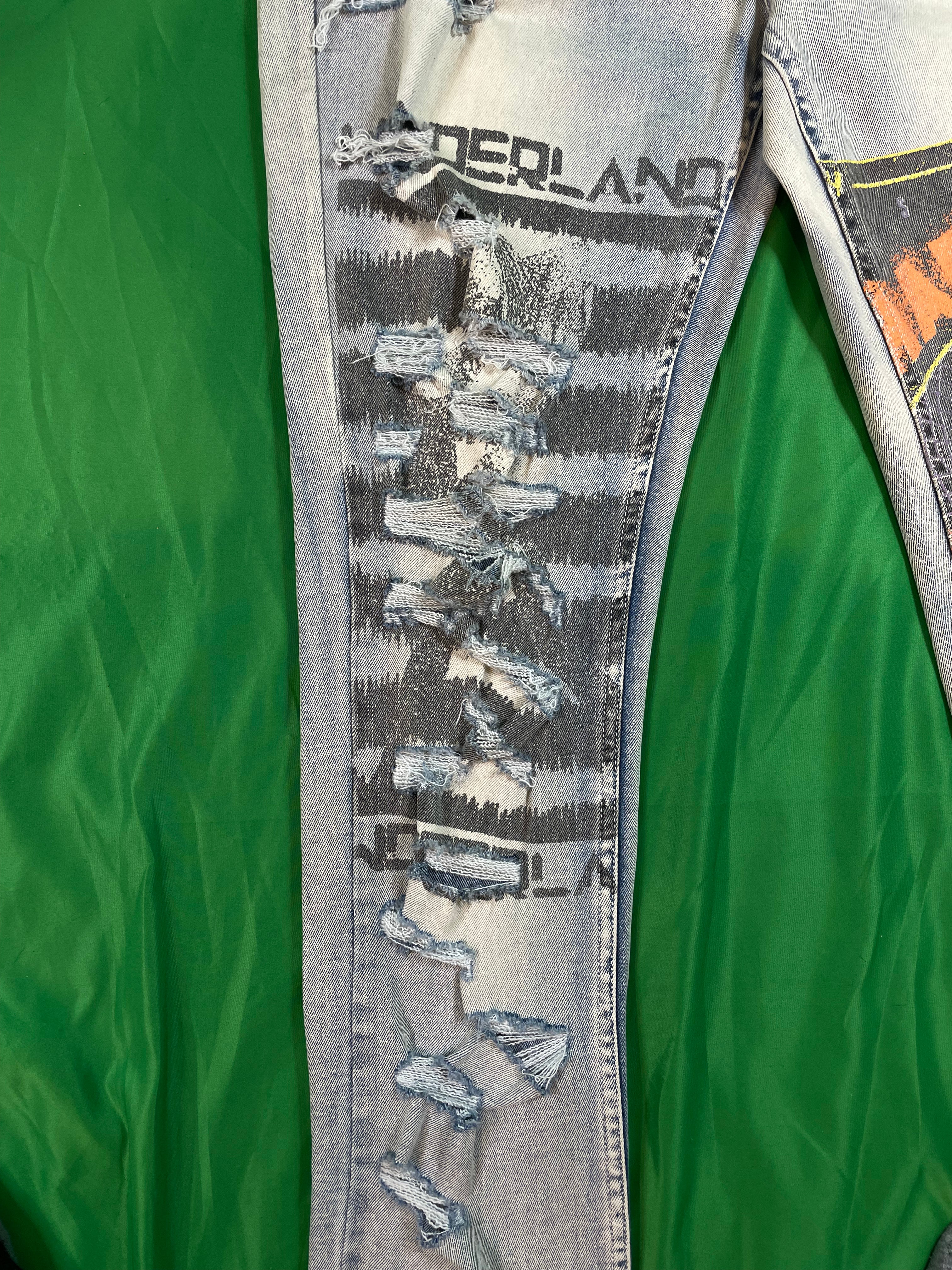 Ksubi Light Wash Blue Drawing Jeans