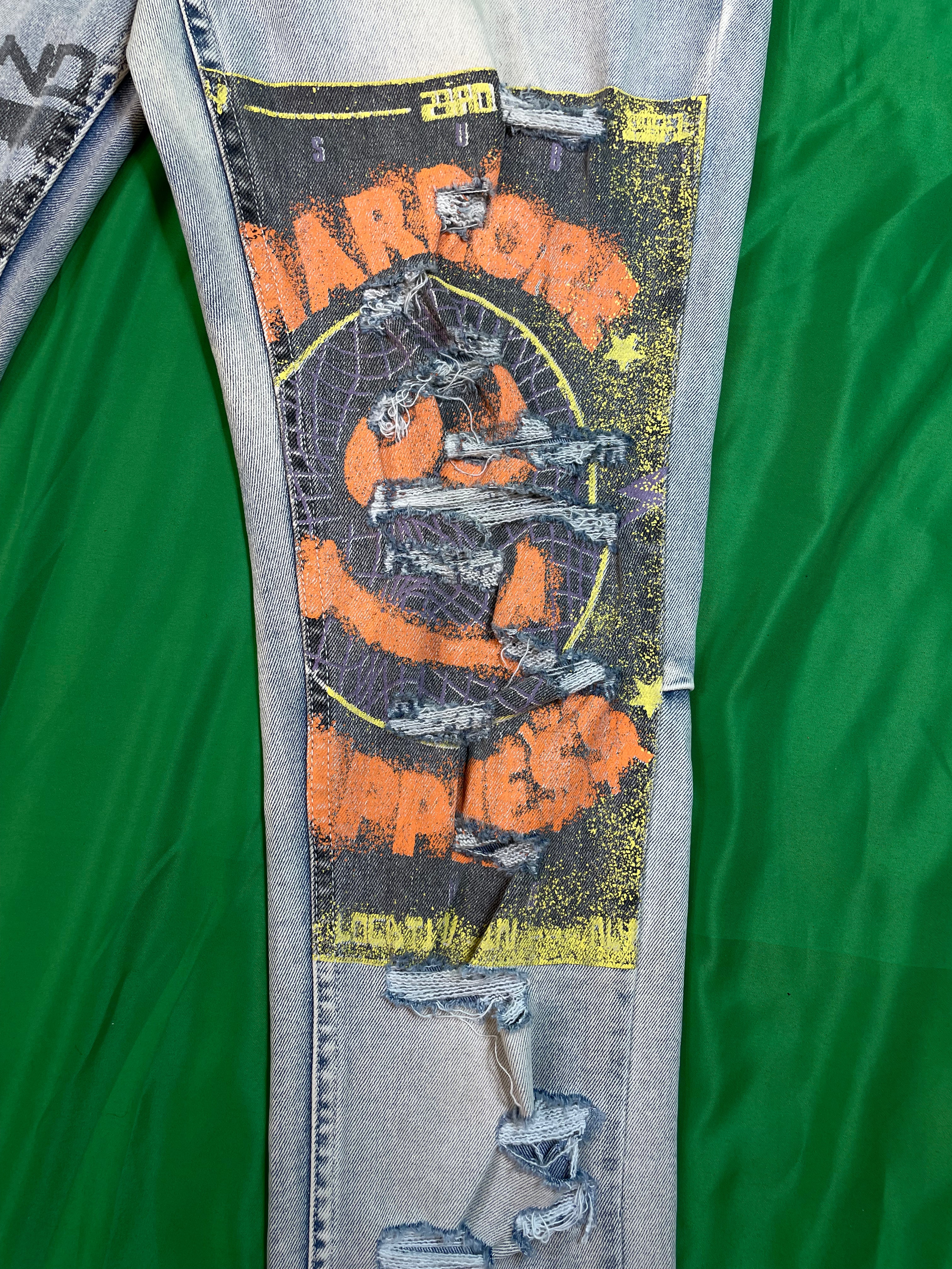 Ksubi Light Wash Blue Drawing Jeans