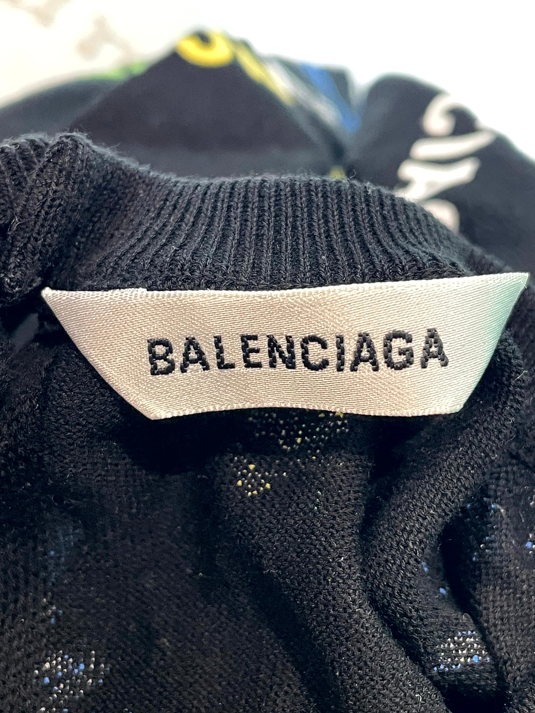 Balenciaga Women's LS Multi Color Top