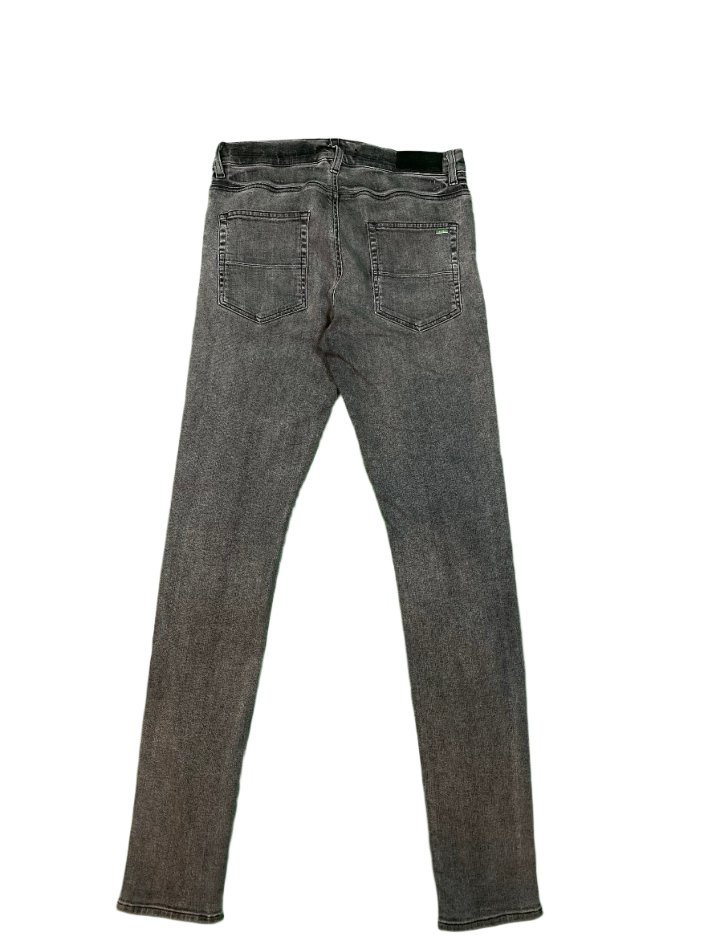 Amiri Denim Stack Light Wash Grey Jeans