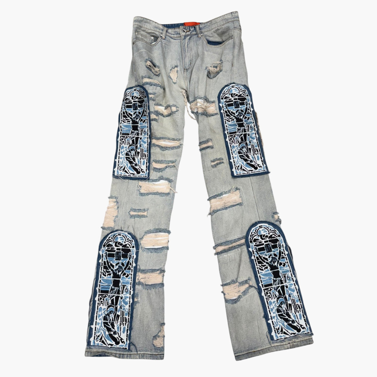 Who Decides War Baby Blue Jesus Light Wash Jeans