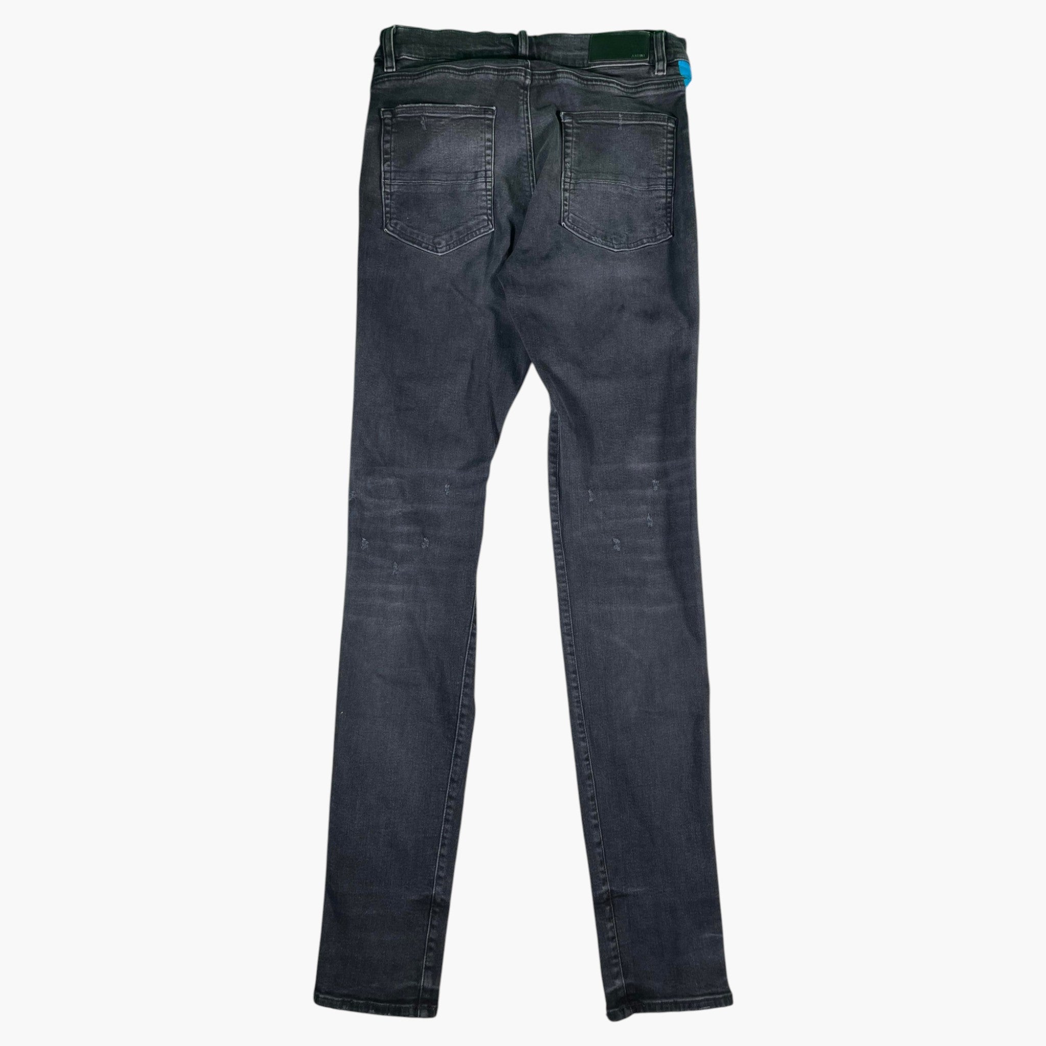 Amiri Stripe Black Wash & Blue Jeans