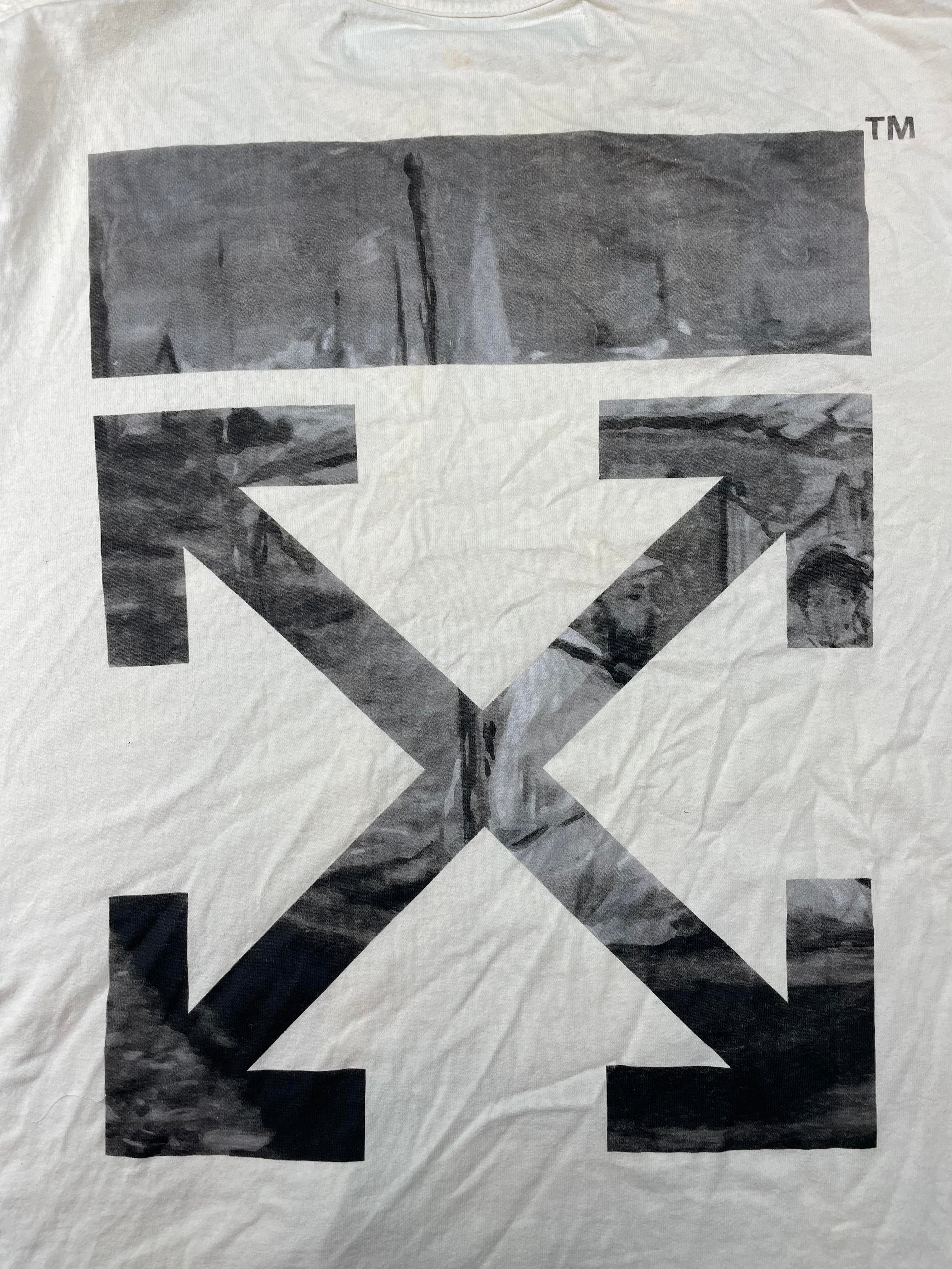 Off White 'Impressionism' White & Black Tee
