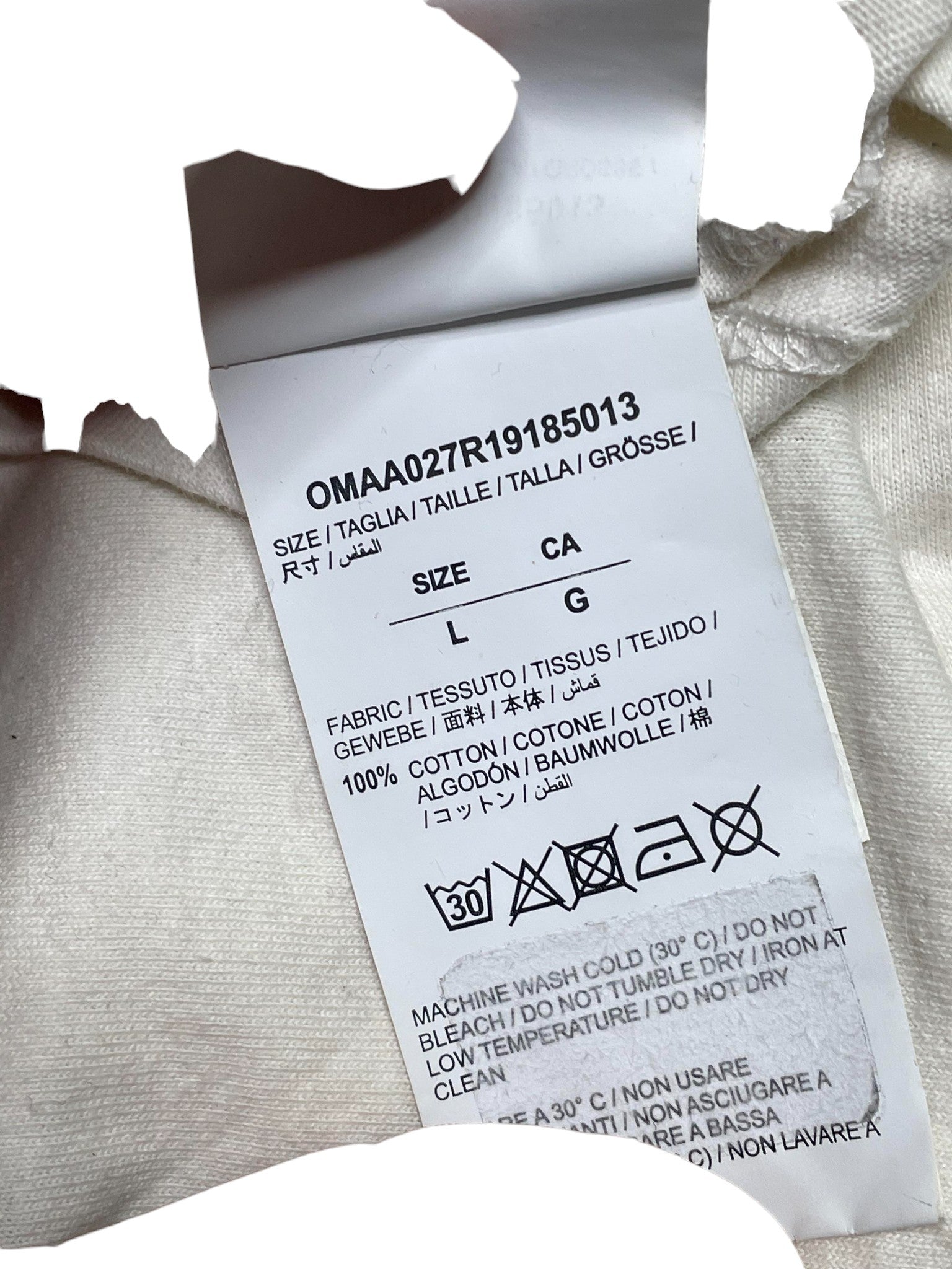 Off White 'Impressionism' White & Black Tee