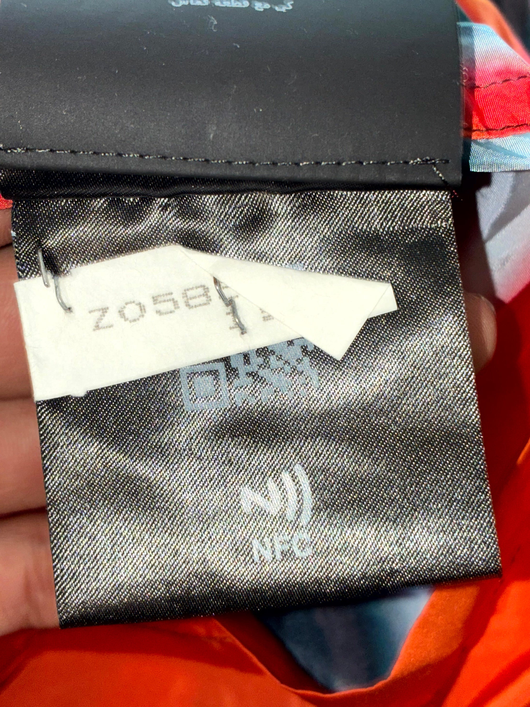 Prada Nylon Button Up Flames Black & Multicolor Shirt