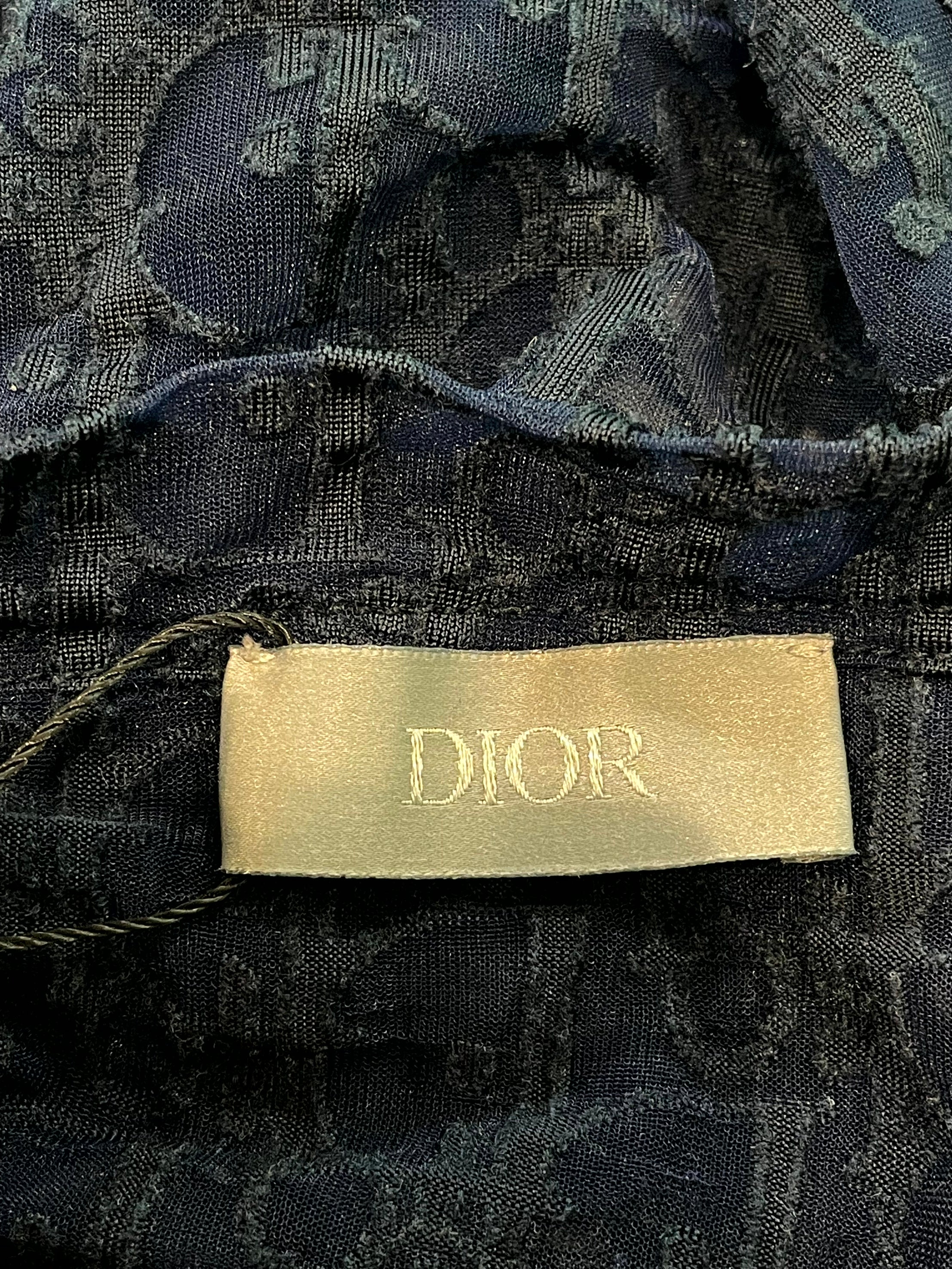 Dior Oblique Navy Tee