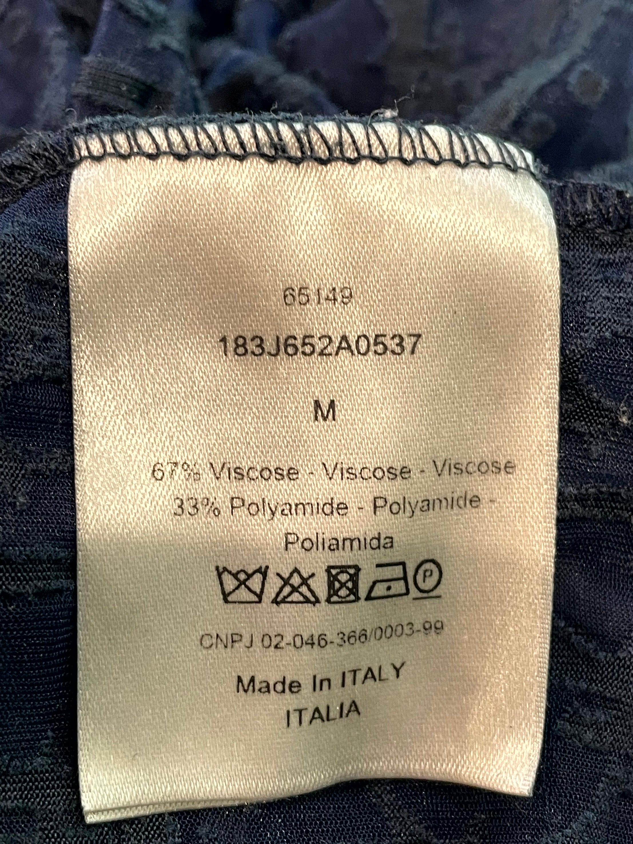 Dior Oblique Navy Tee
