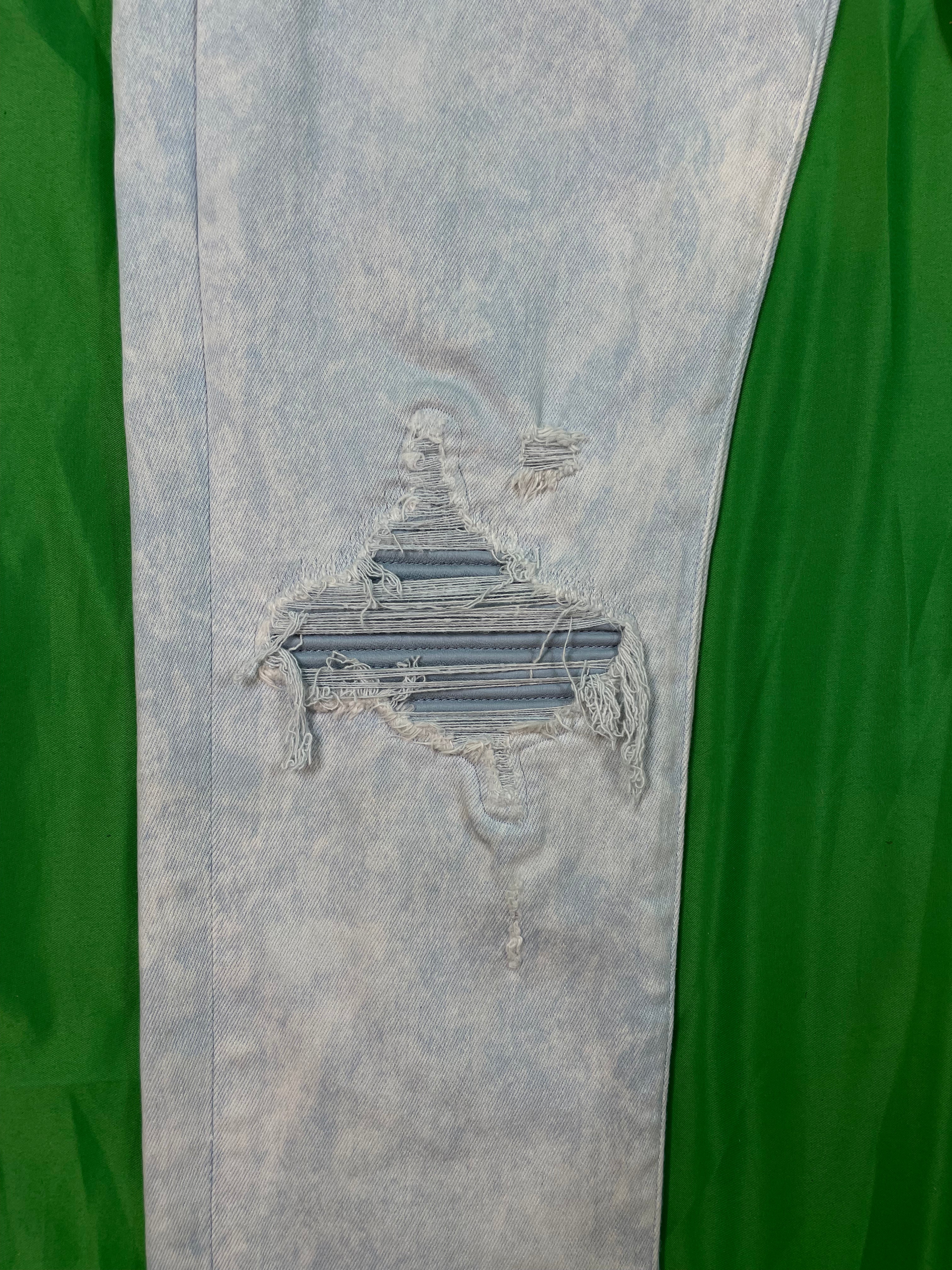 Amiri MX1 Ripped Powder Blue Jeans