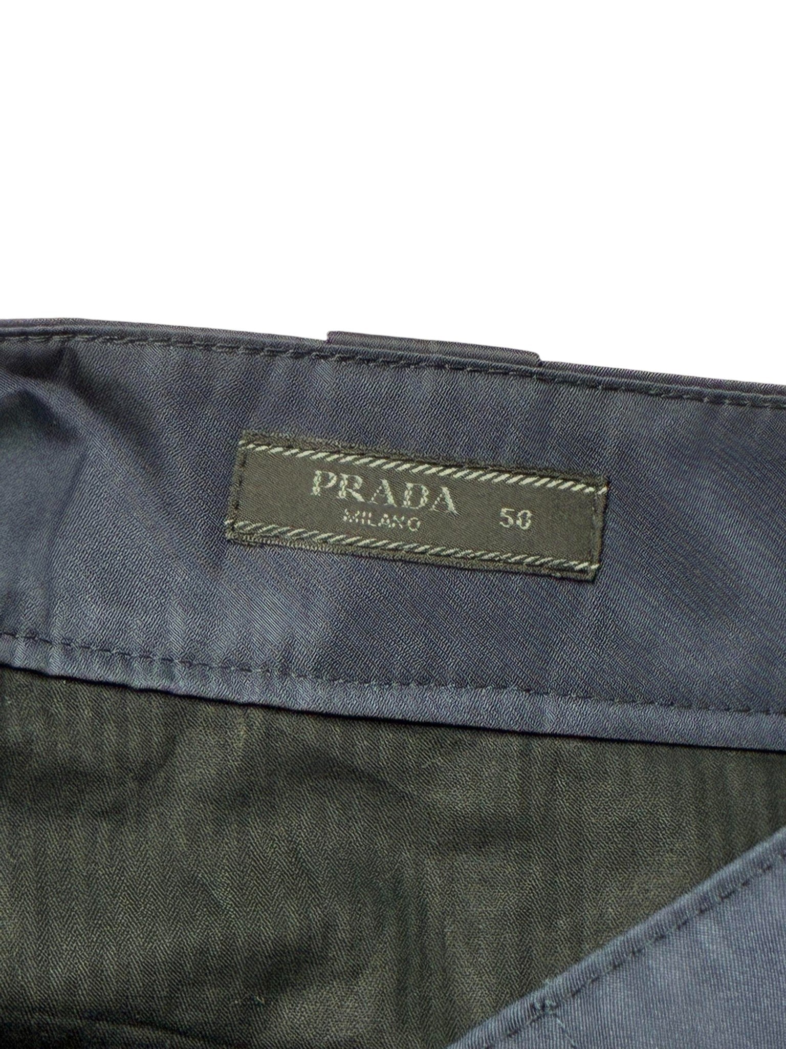 Prada Navy Nylon Shorts