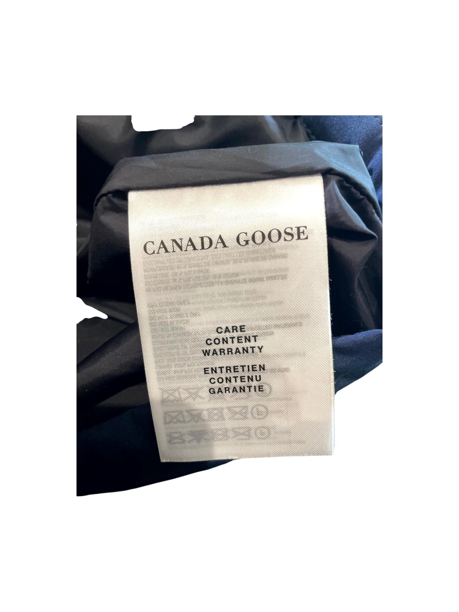 Canada Goose Logo Navy, Red Puffer Vest