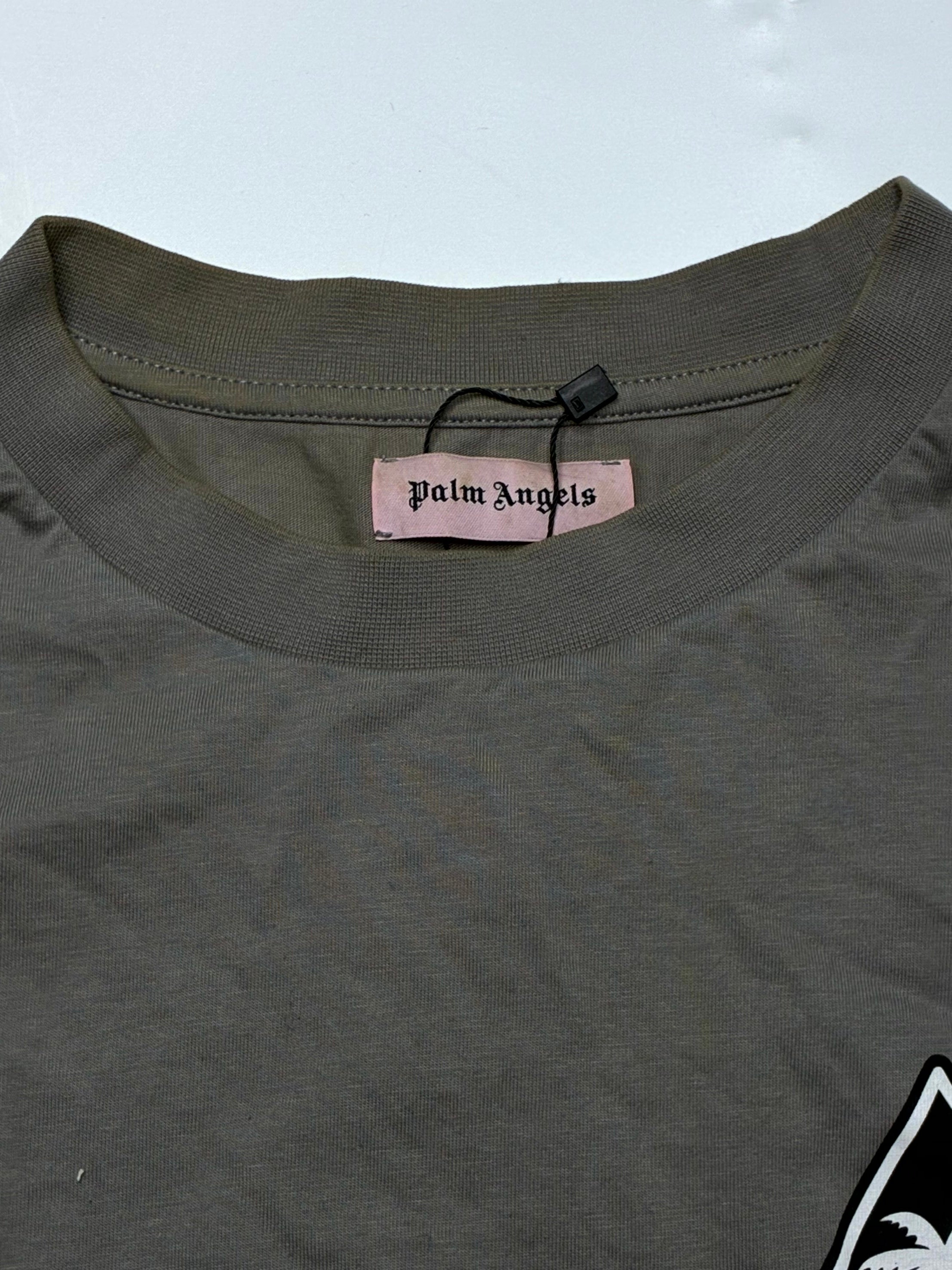 Palm Angels LS Flame Grey T-Shirt