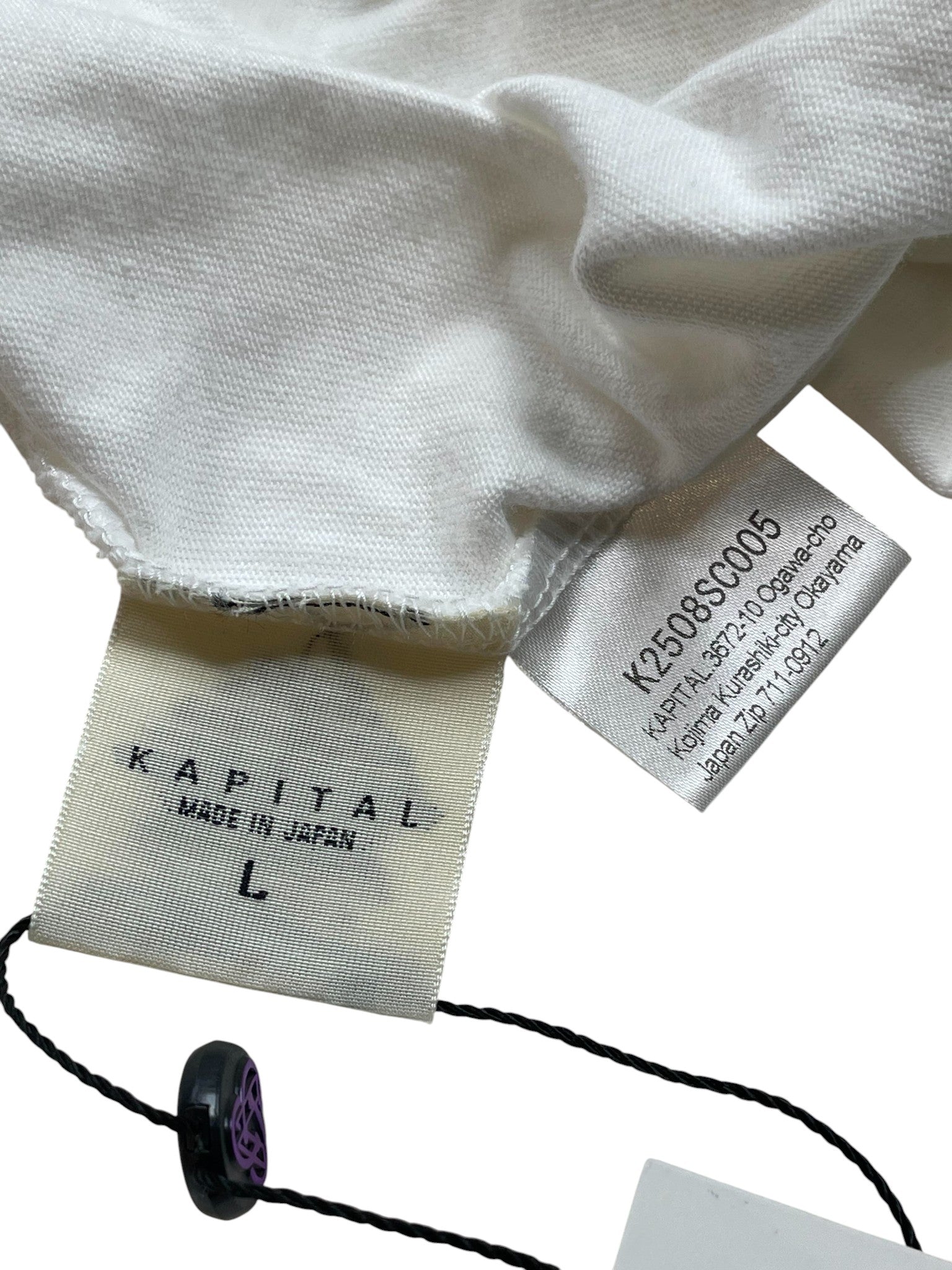 Kapital Jersey with Canoe KAPITAL Print Green T-Shirt