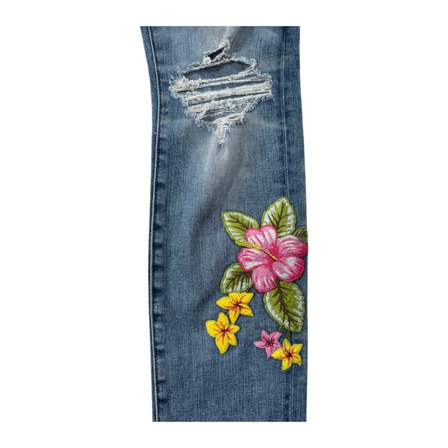 Amiri Flower Light Wash Jeans