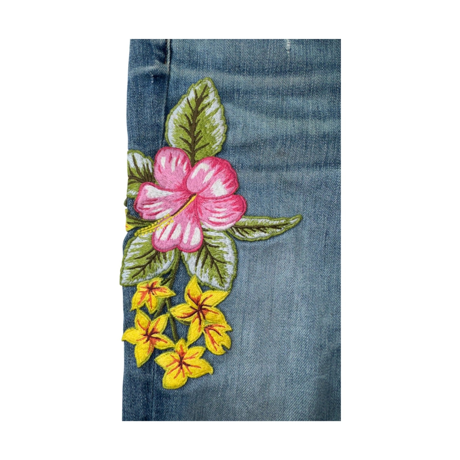 Amiri Flower Light Wash Jeans