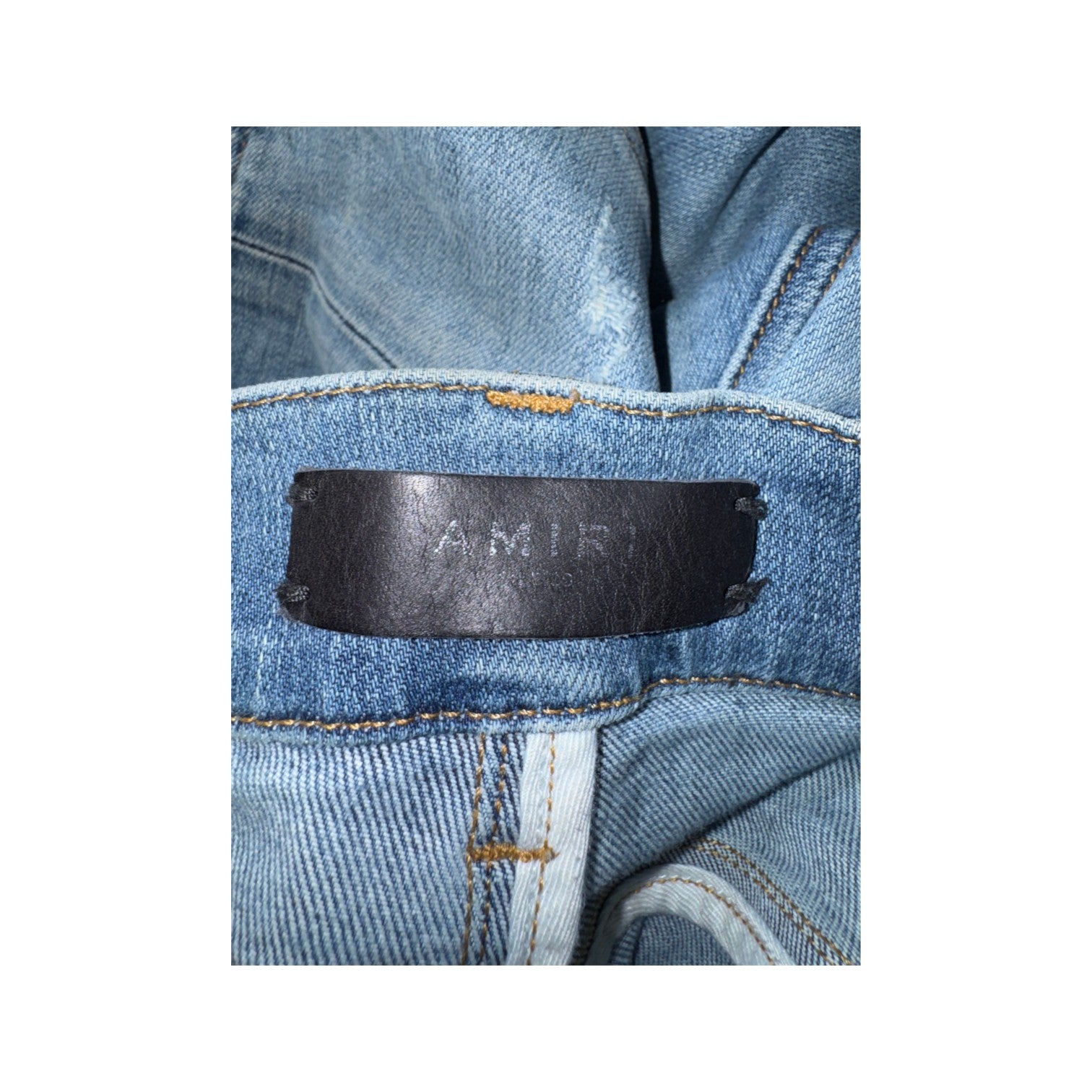 Amiri Flower Light Wash Jeans