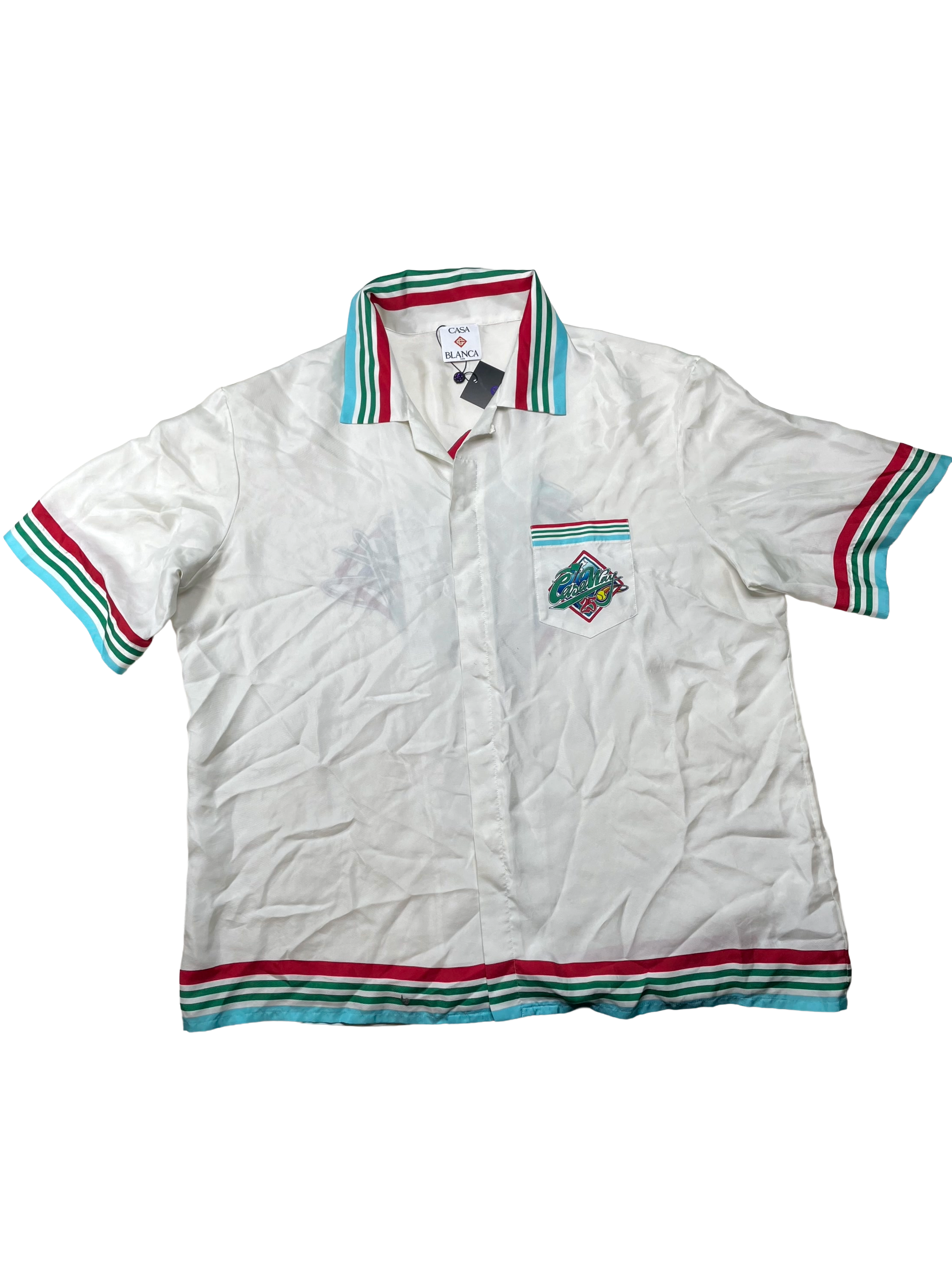 Casablanca Casa Way 25 Vacation White & Multicolor Shirt