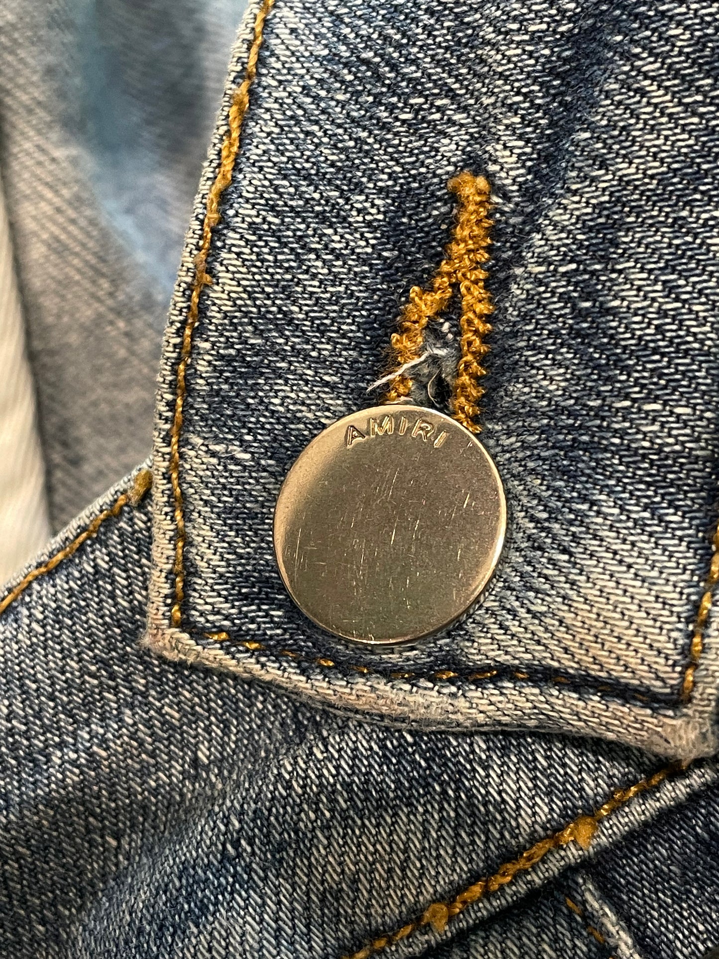 Amiri Thrasher Light Wash Blue Jeans