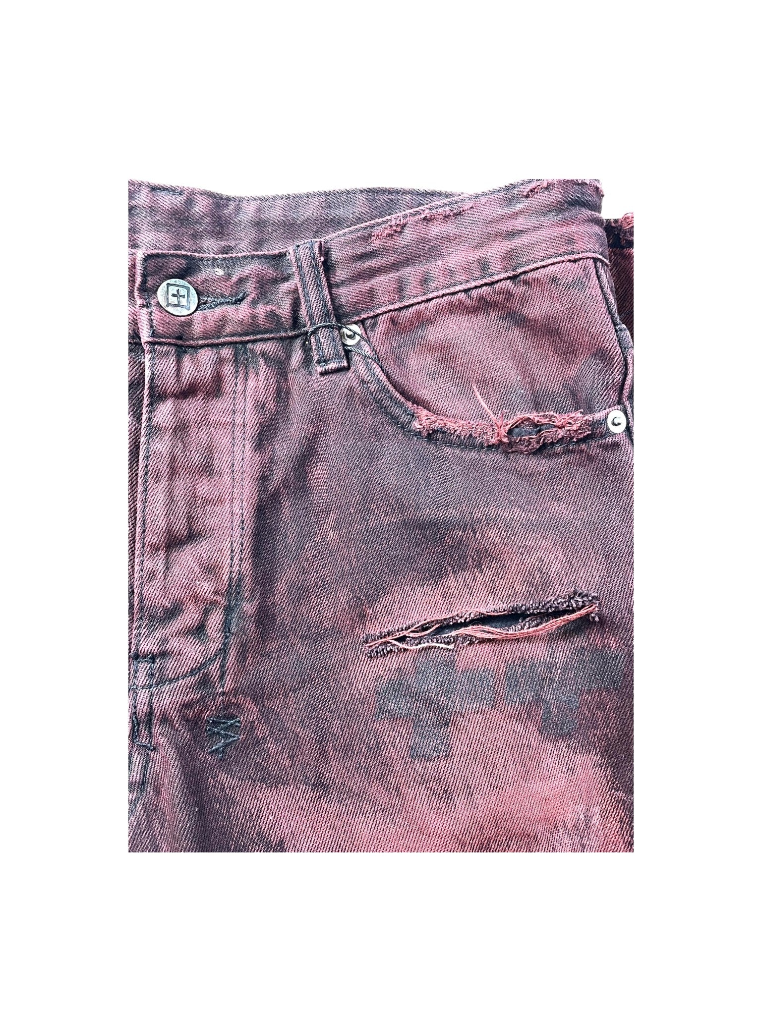 Ksubi Plain Red Wash Jeans