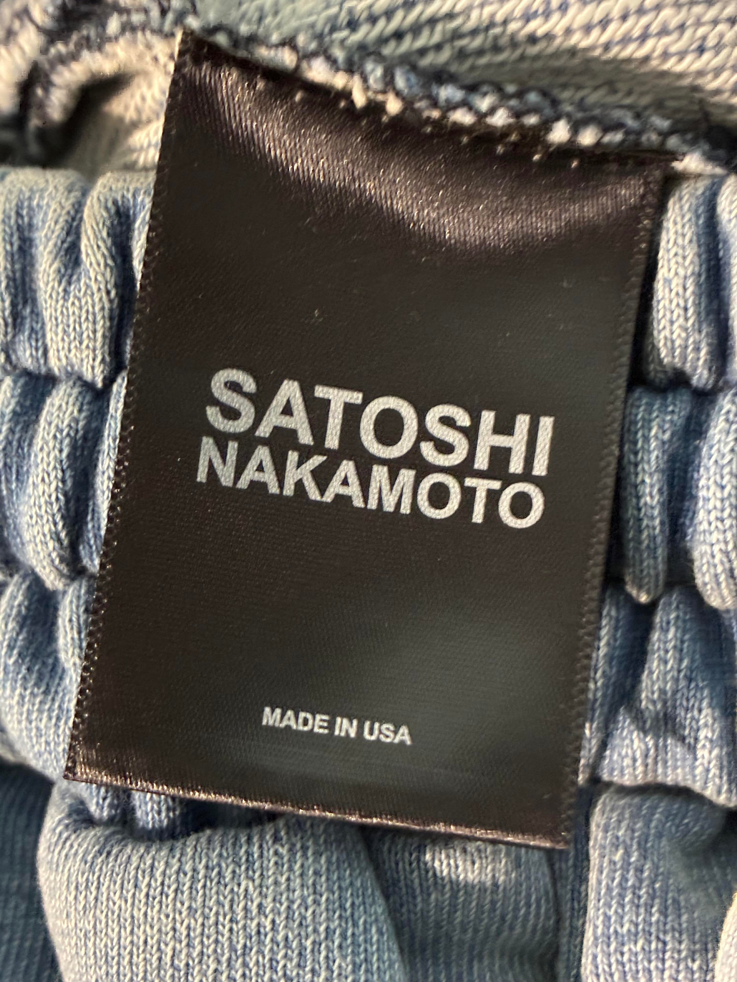 Satoshi Nakamoto 'Luke Logo' Blue Shorts