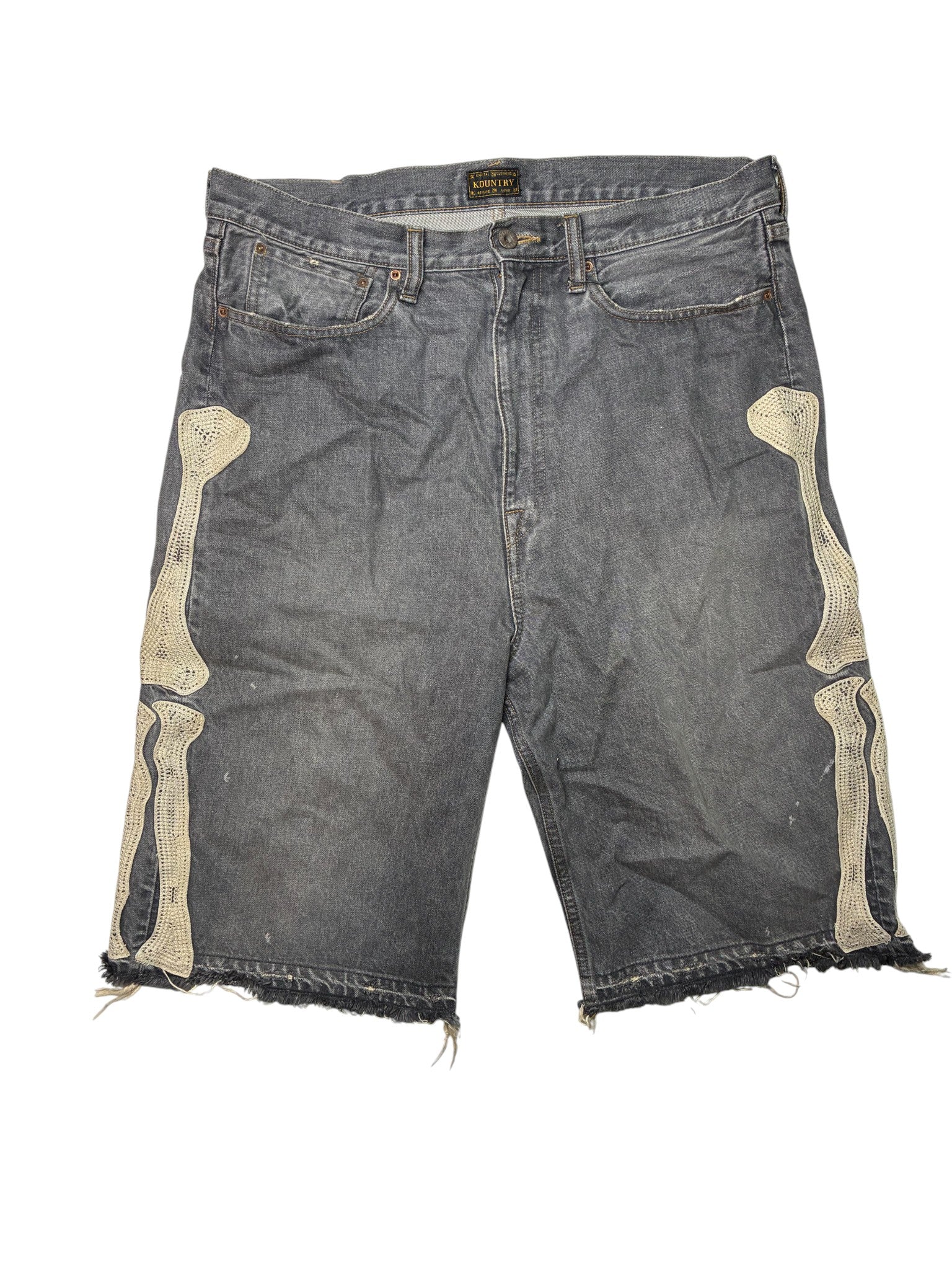 Kapital 'Bone' Grey Jorts Shorts