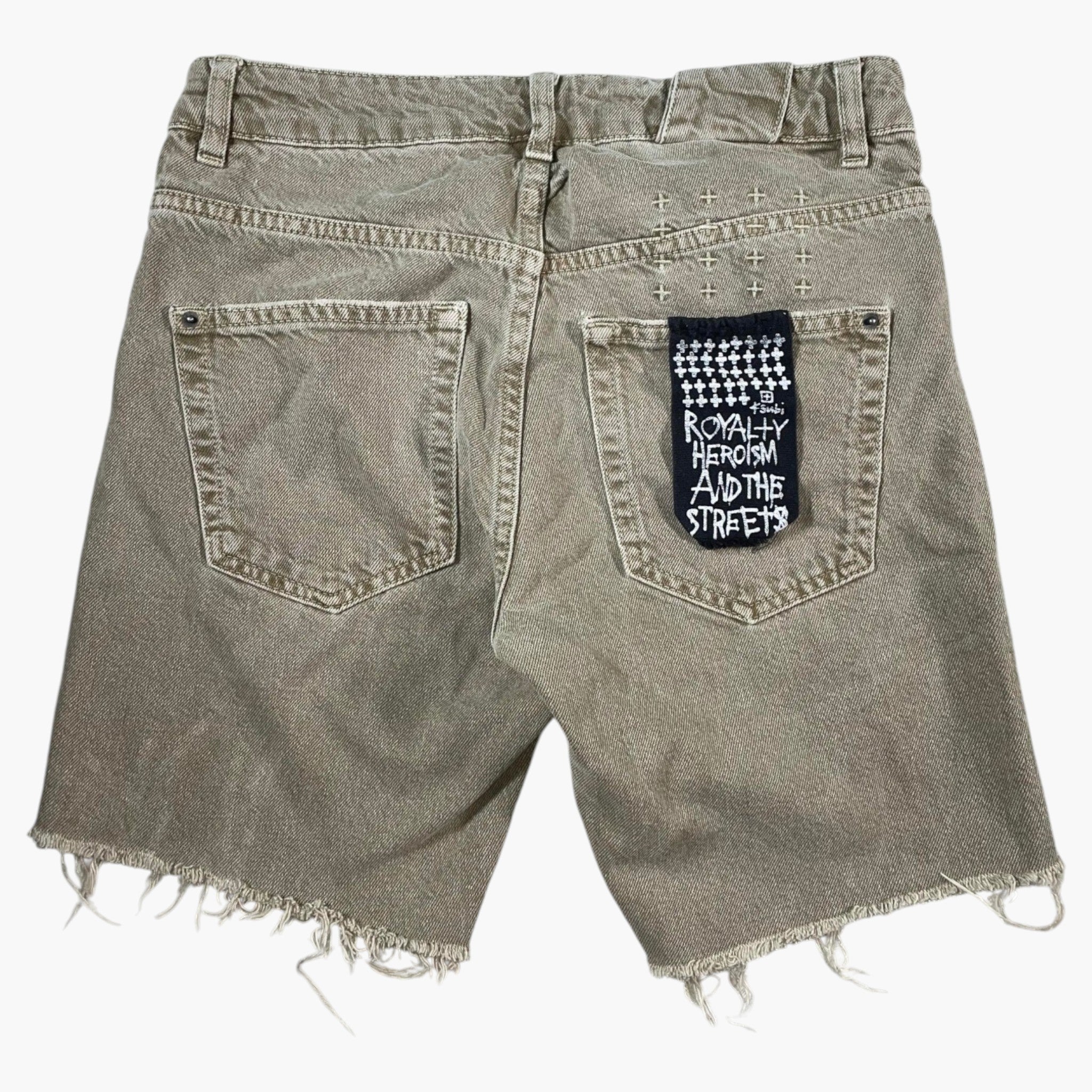 Ksubi Khaki Jean Shorts