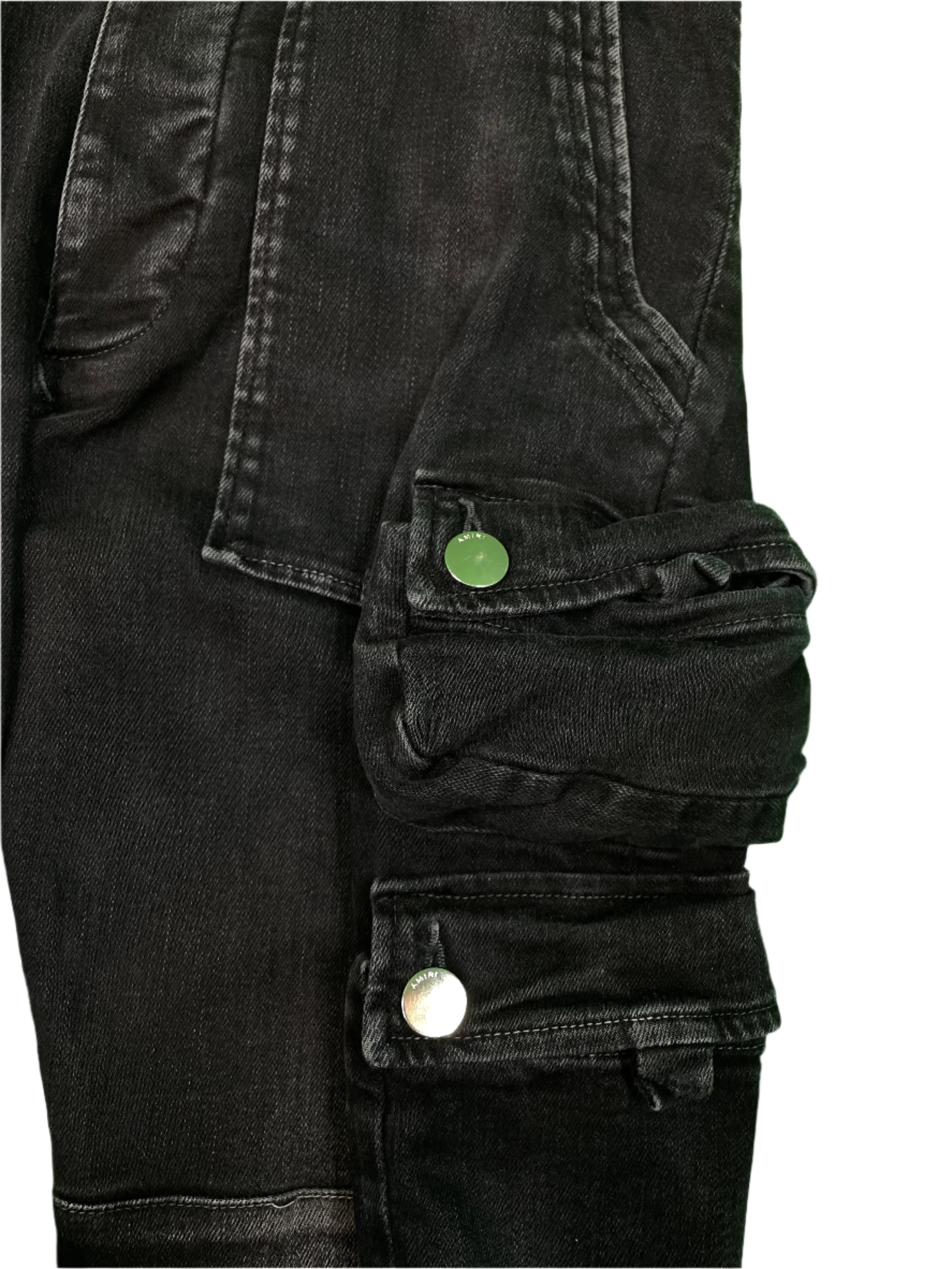 Amiri Cargo Black Jeans