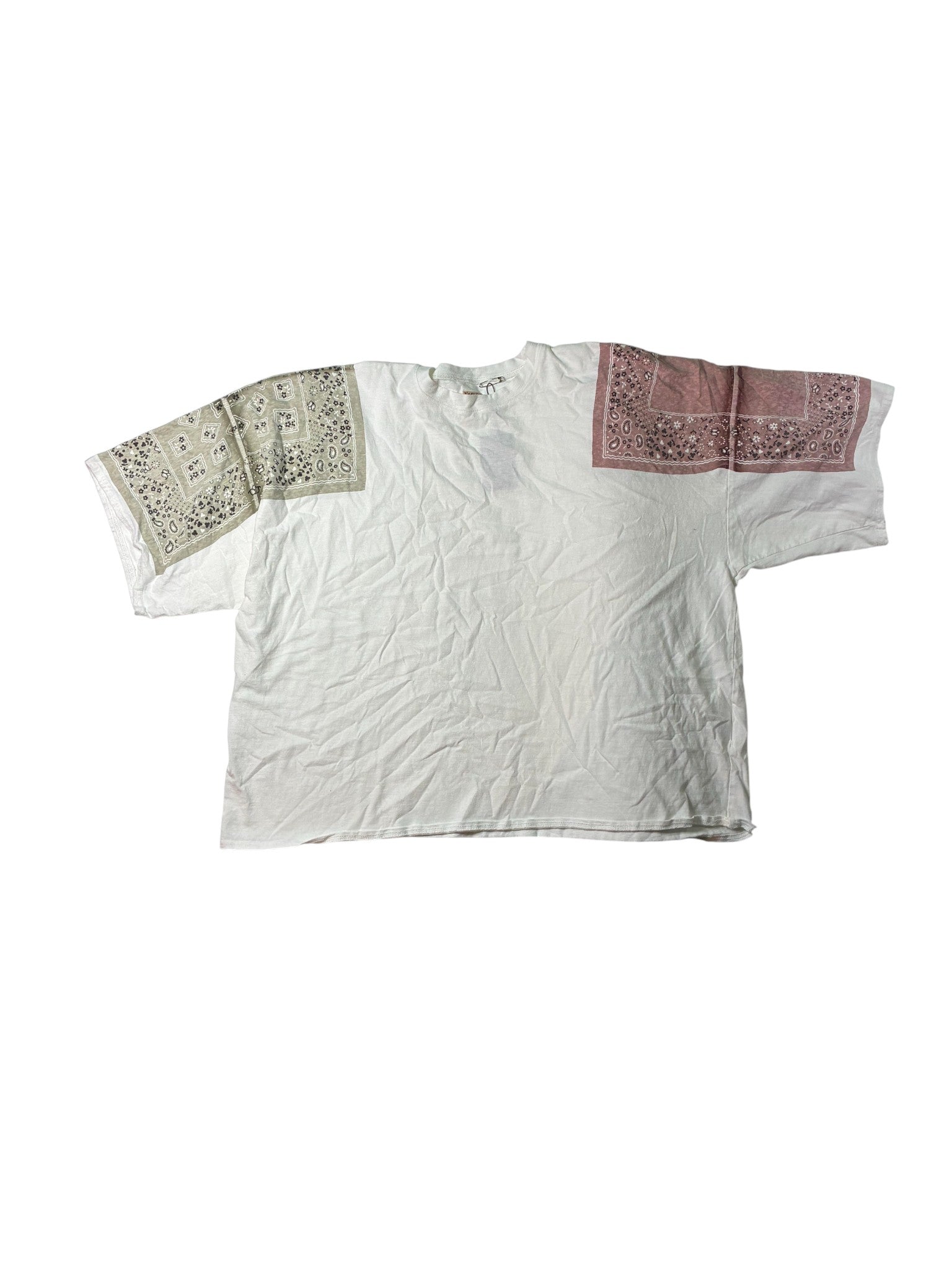 Kapital 'Bandana' White, Green & Maroon Tee