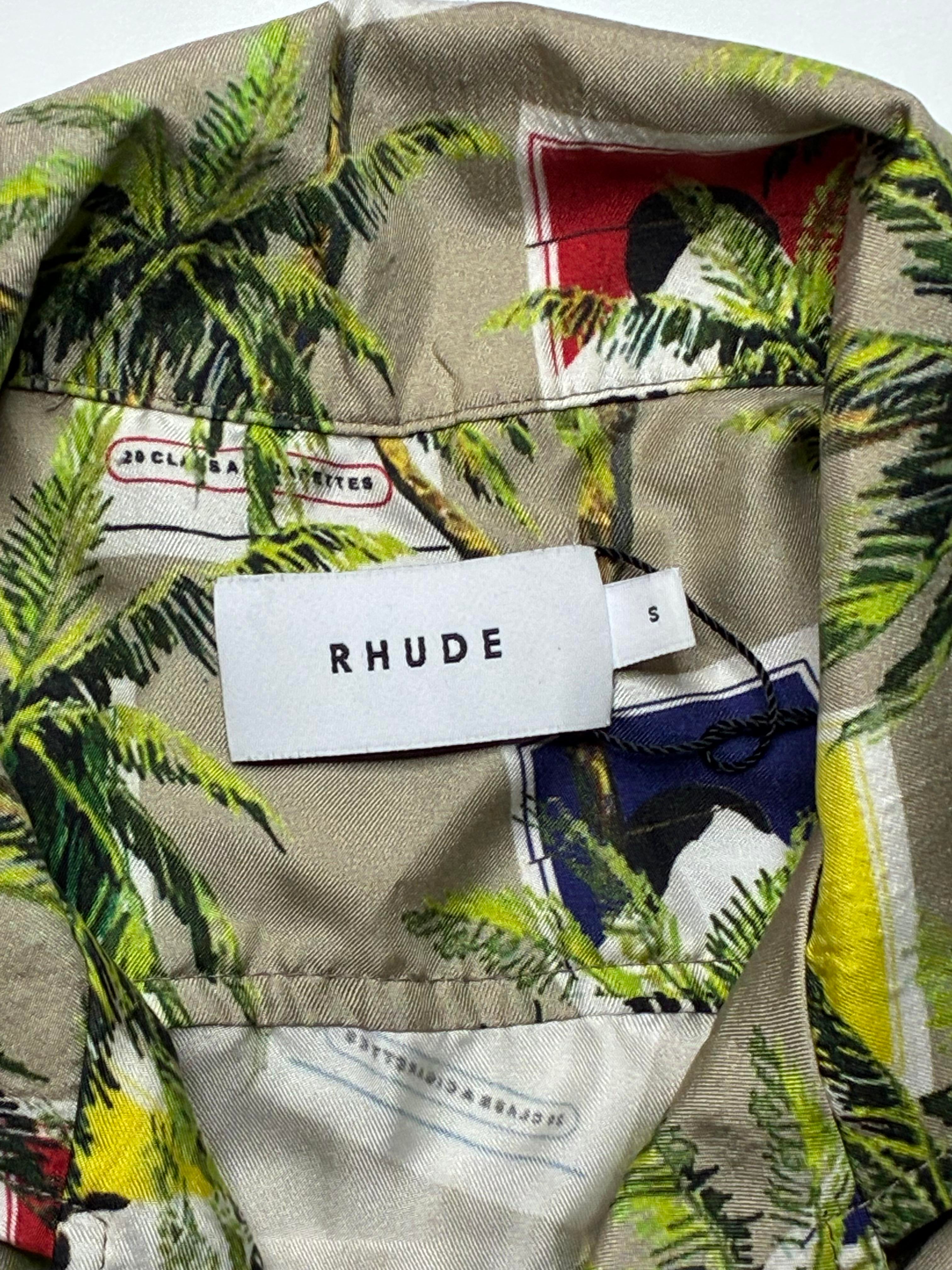 Rhude Green Button Up