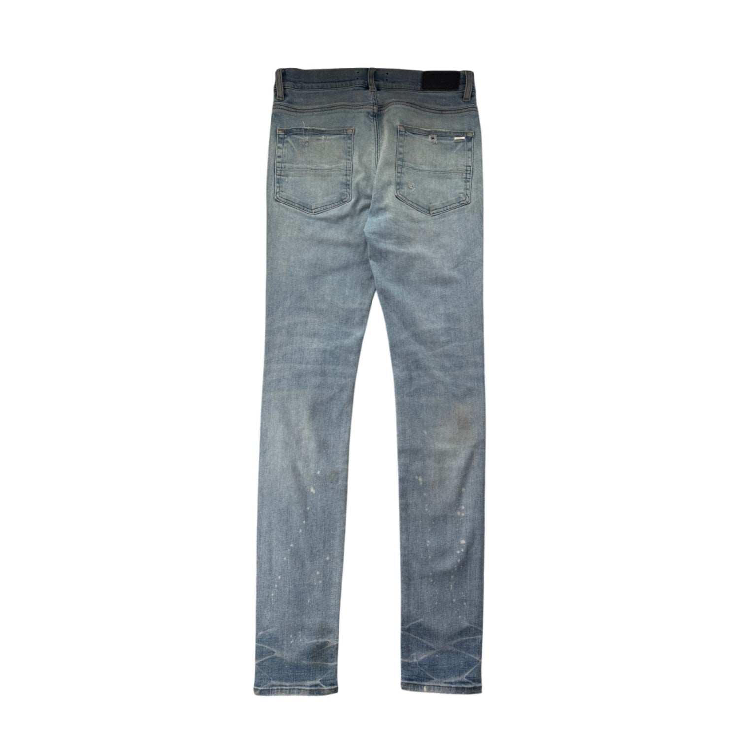Amiri "MX1" Paisley Patch Light Wash & Baby Blue Jeans