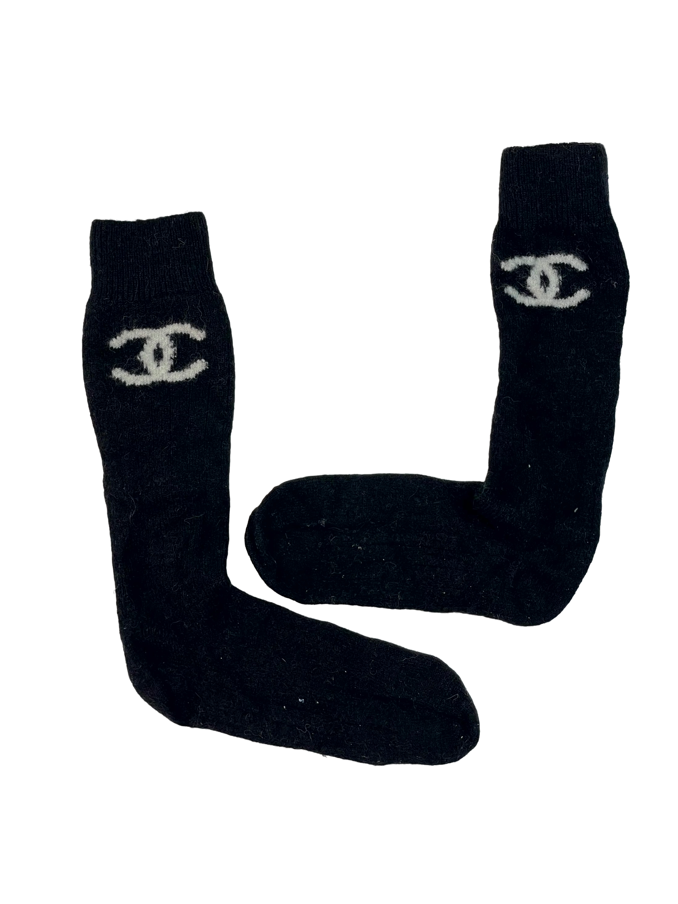 Chanel Long Black Socks