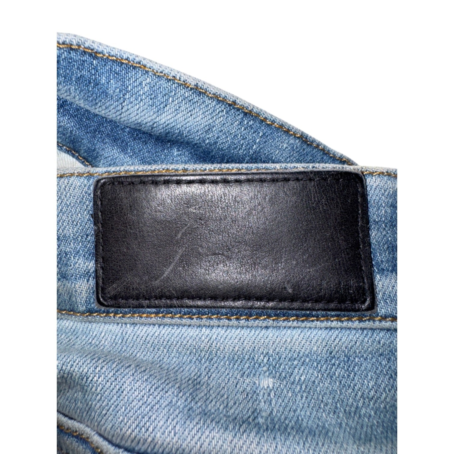 Amiri "MX1" Paisley Patch Light Wash & Baby Blue Jeans
