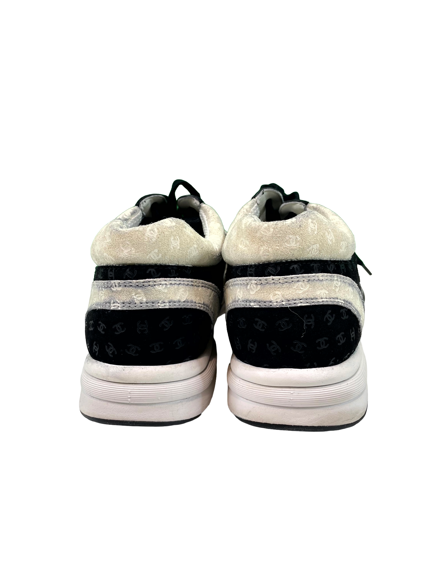Chanel Monogram Black & Cream Sneakers
